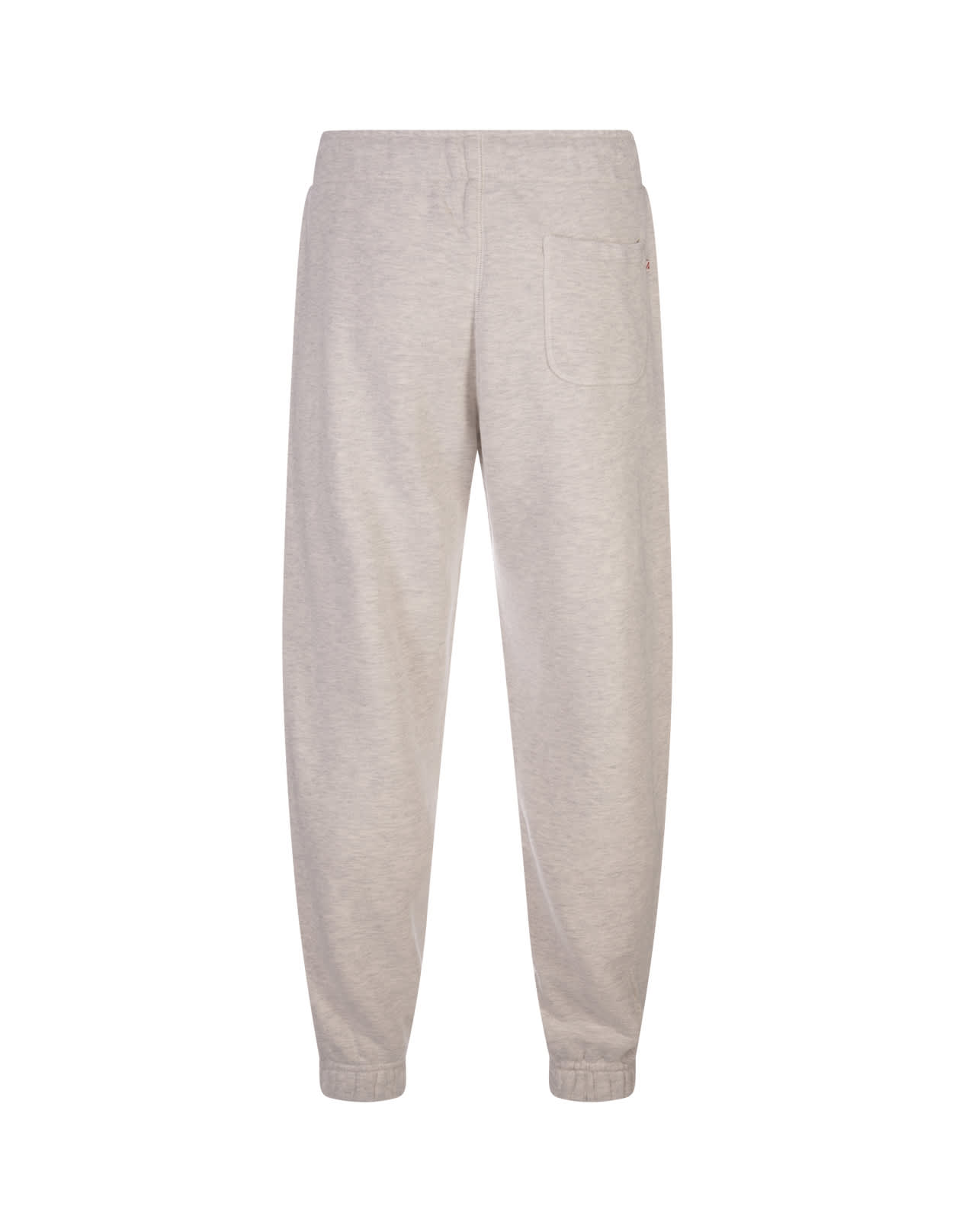 Shop Autry Melange Ivory Cotton Tapered Joggers In Btr