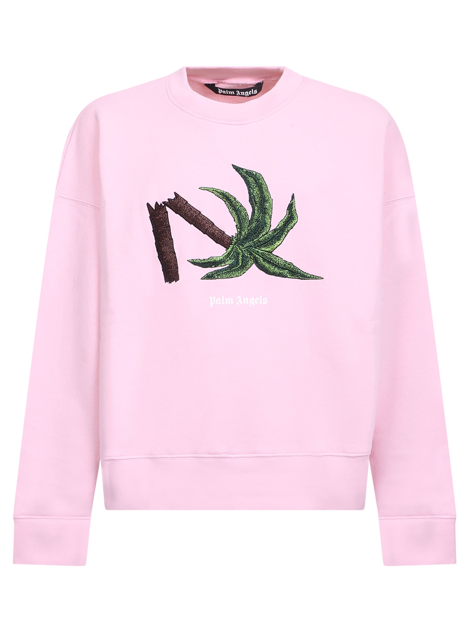 Shop Palm Angels Broken Palm Print T-shirt In Pink