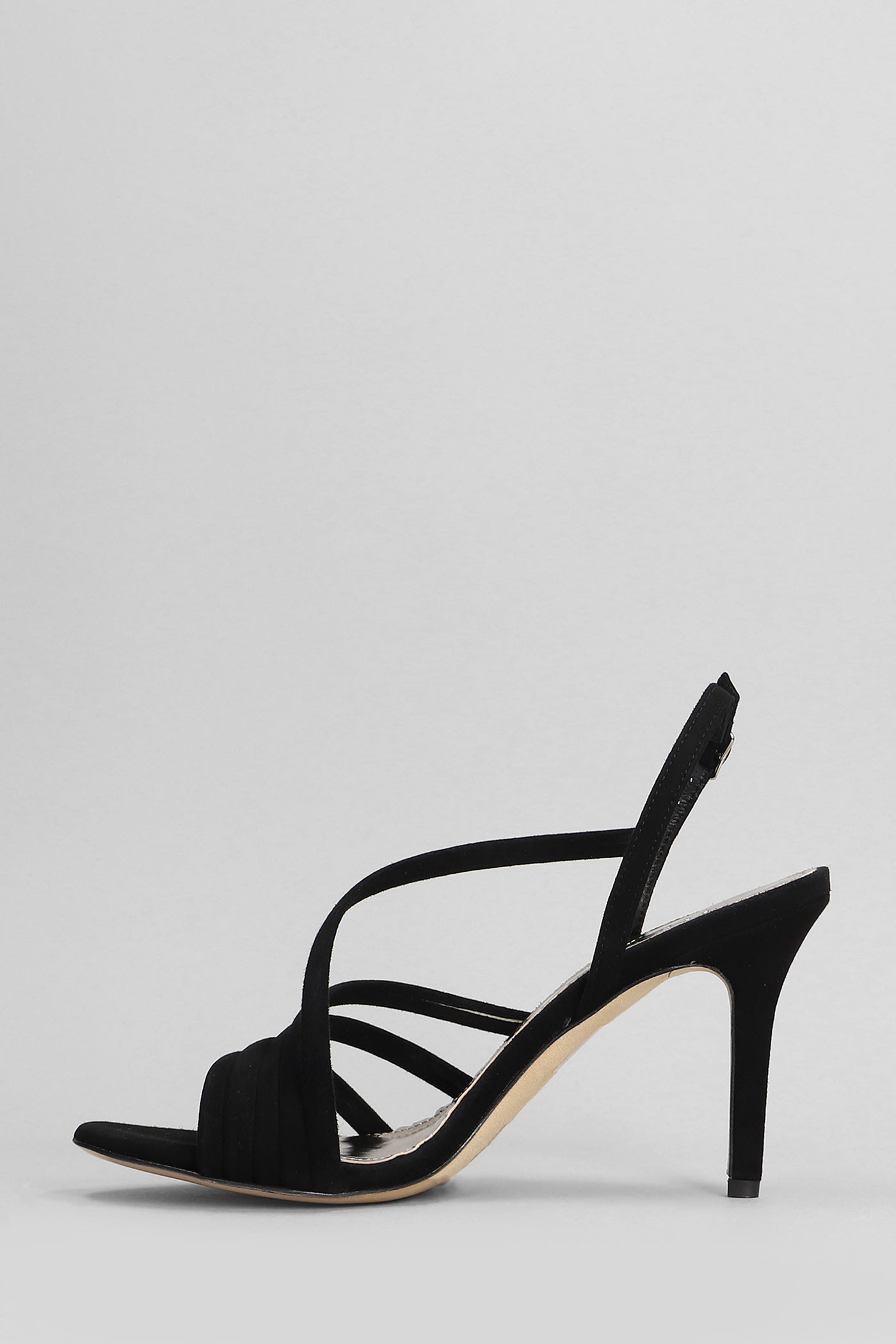 Shop The Seller Sandals In Black Suede