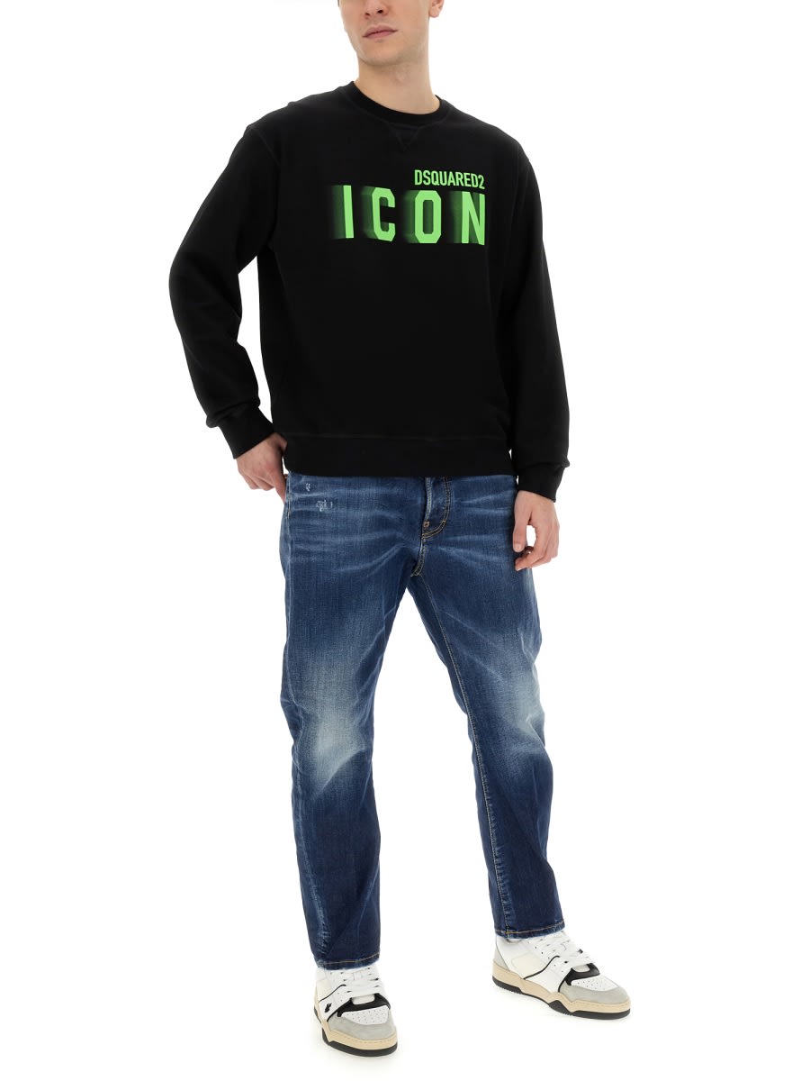 Shop Dsquared2 Sweatshirt With Logo In Black