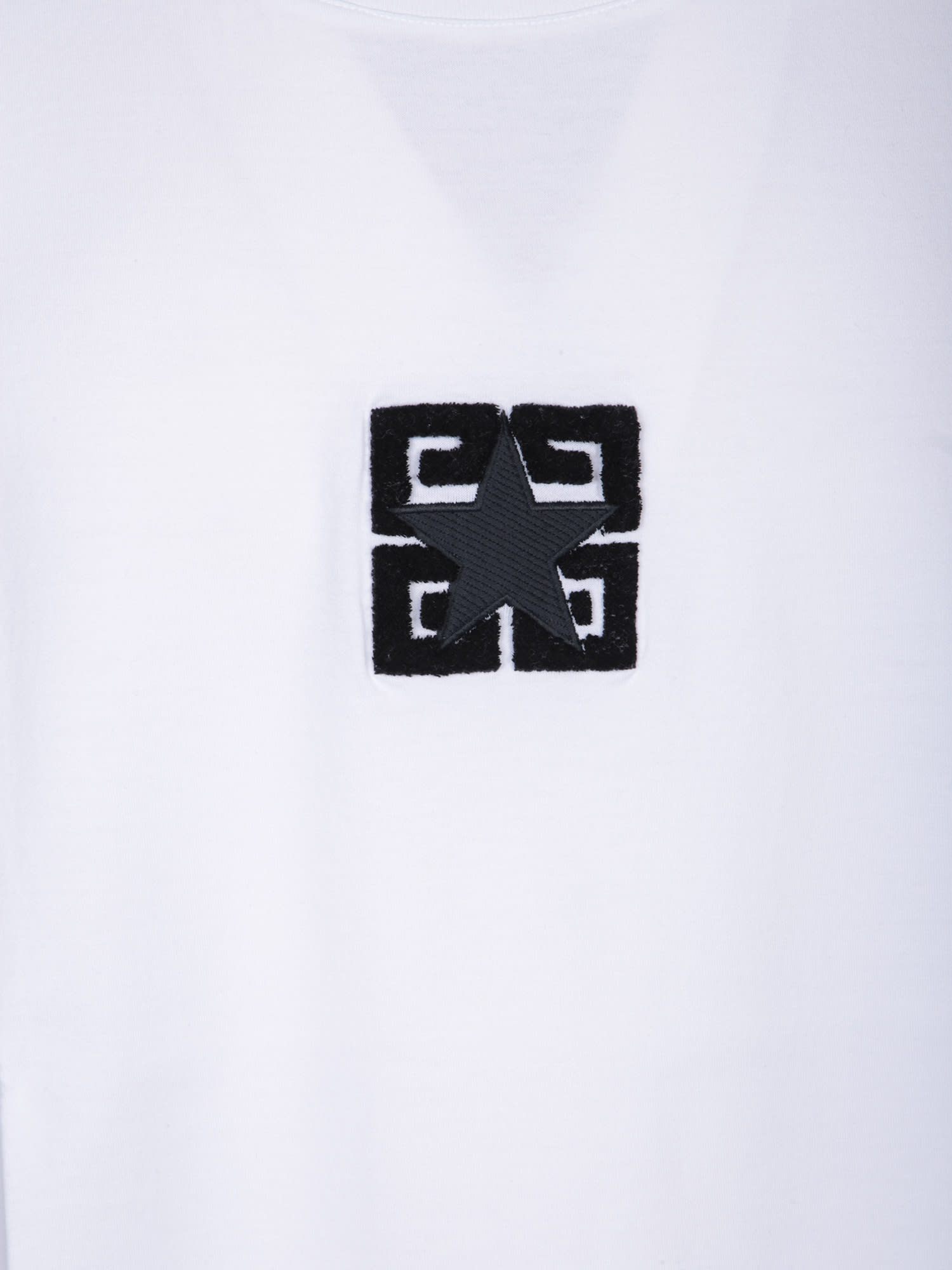 Shop Givenchy 4g Stars White T-shirt