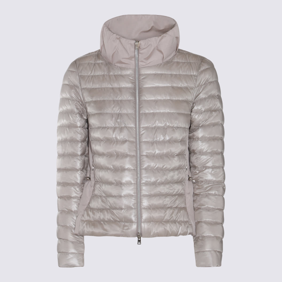 Shop Herno Grey Down Jacket