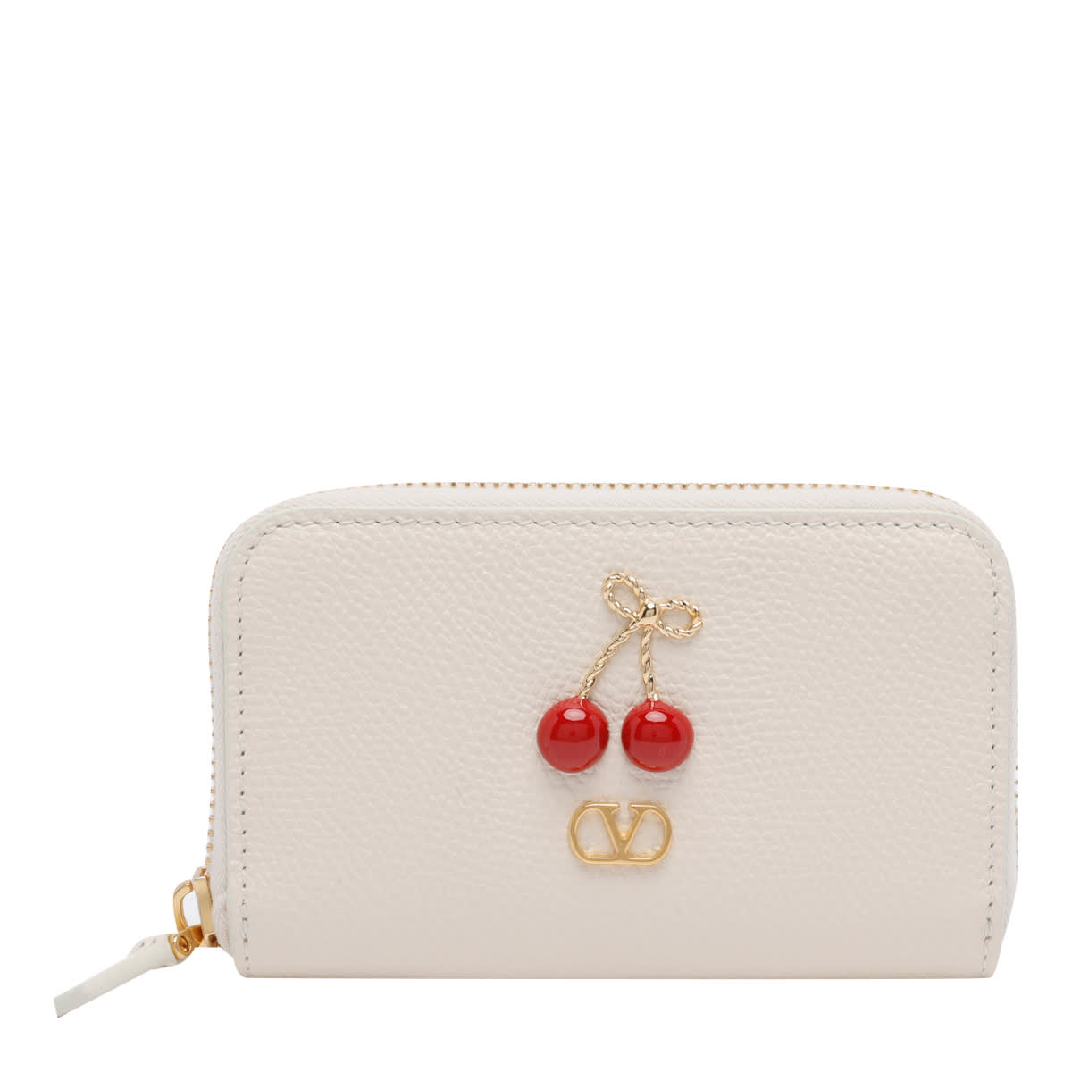 Valentino Garavani Cherryfic Wallet In White