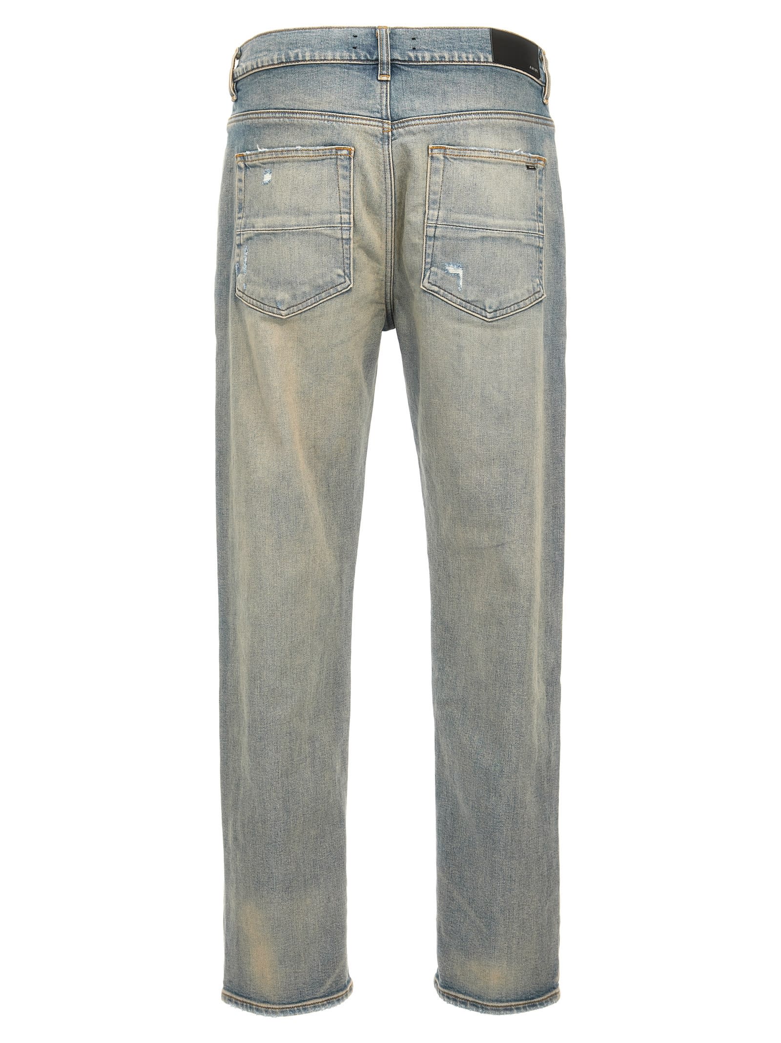 Shop Amiri Slim Jeans In Light Blue