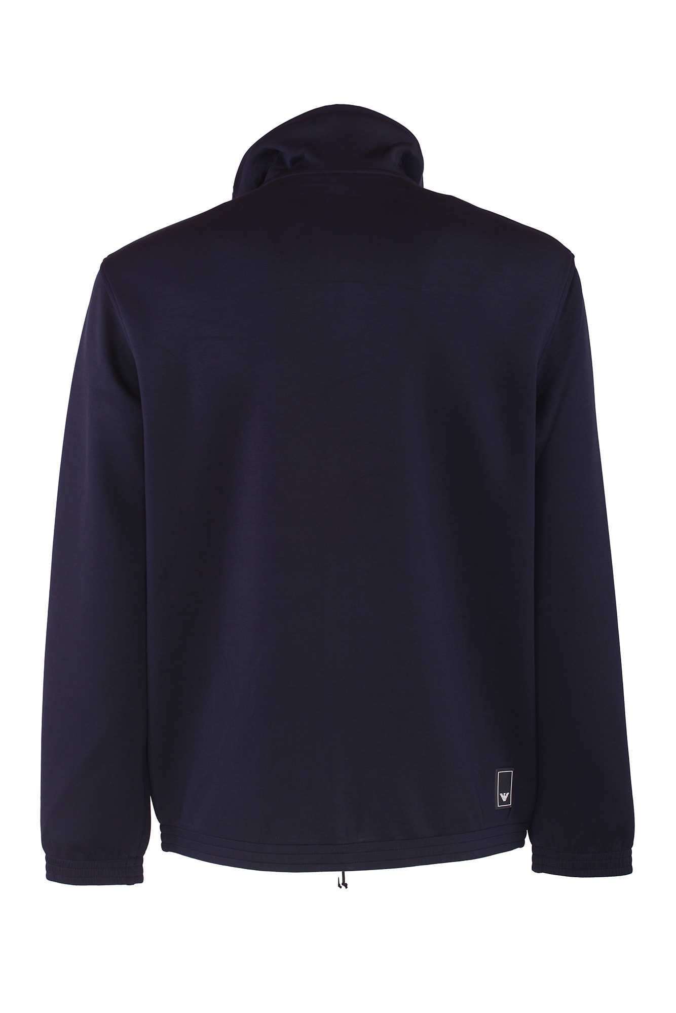 Shop Emporio Armani Full Zip Sweatshirt In Blue