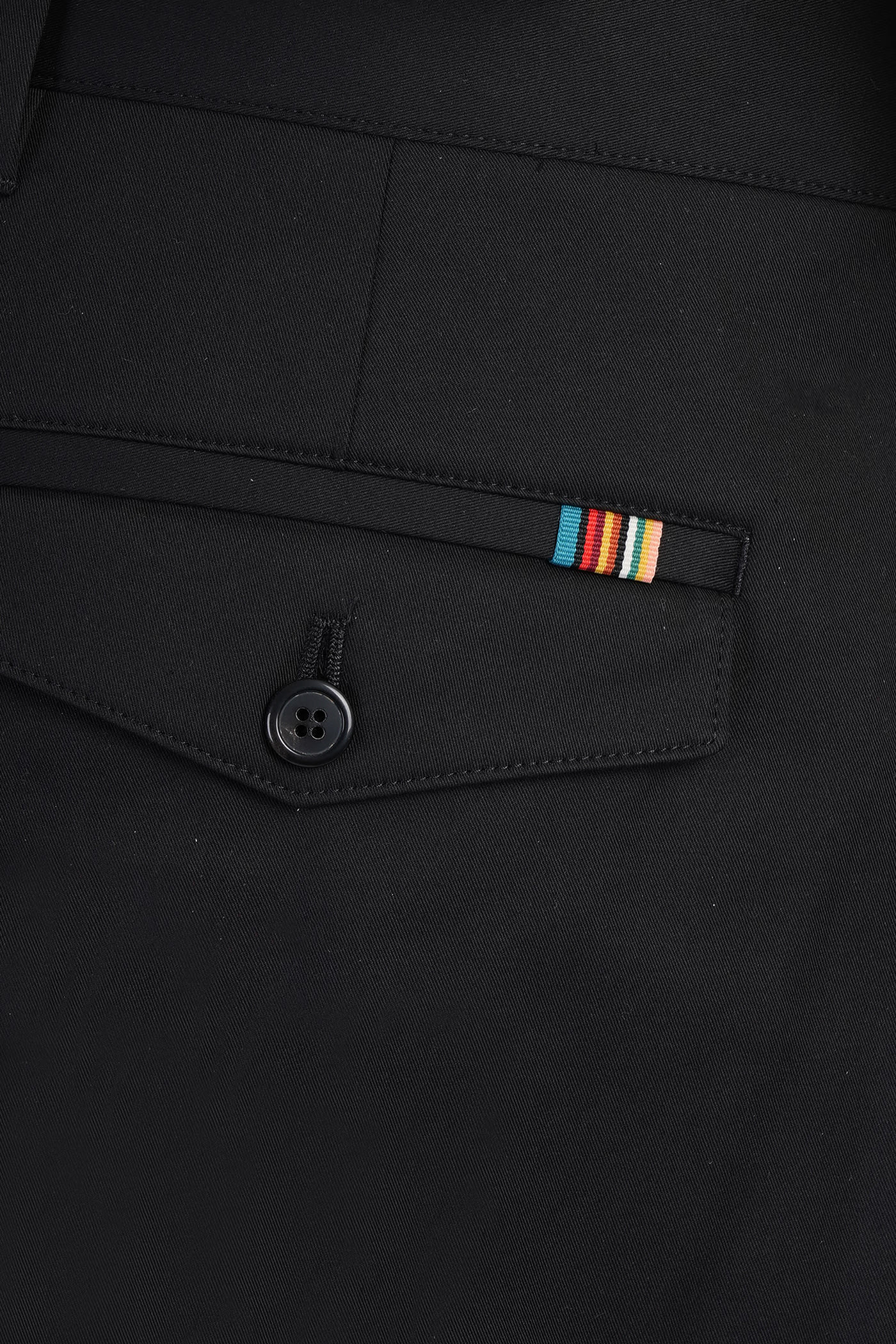 PAUL SMITH PANTS IN BLACK COTTON