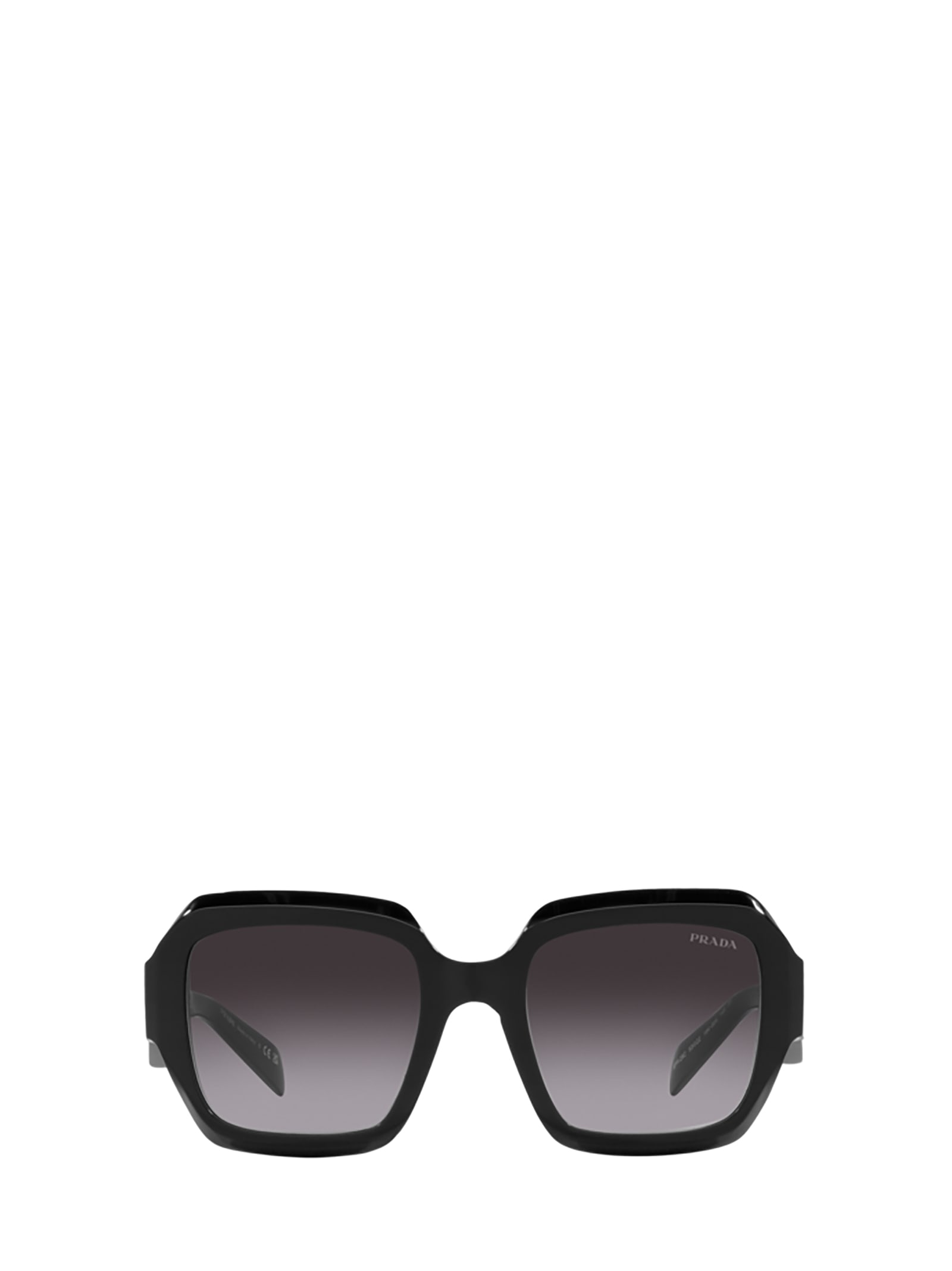 Shop Prada Pr 28zs Black Sunglasses