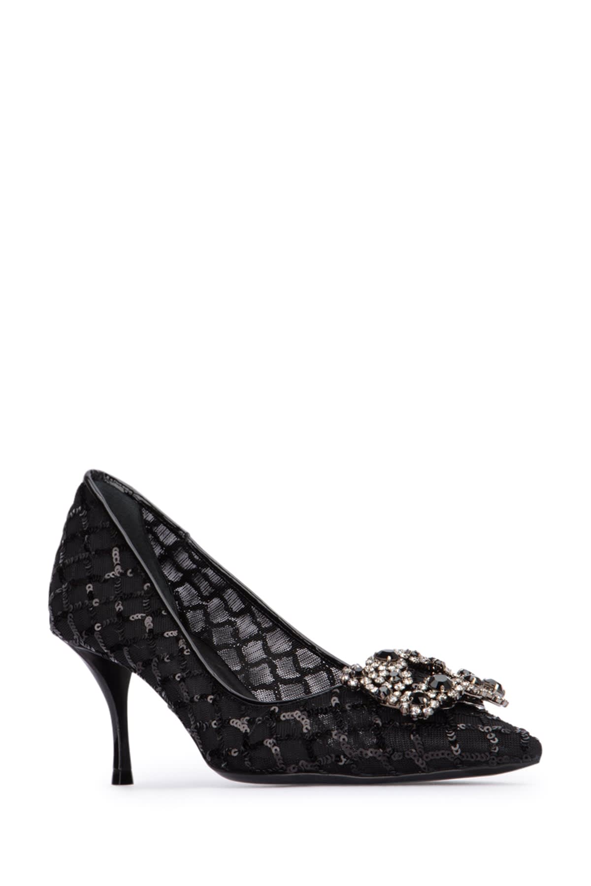 パンプス Roger Vivier Flower Strass Buc Net Dec 65 Roger Vivier Women Flower Strass Buc Net Dec 65 In Black
