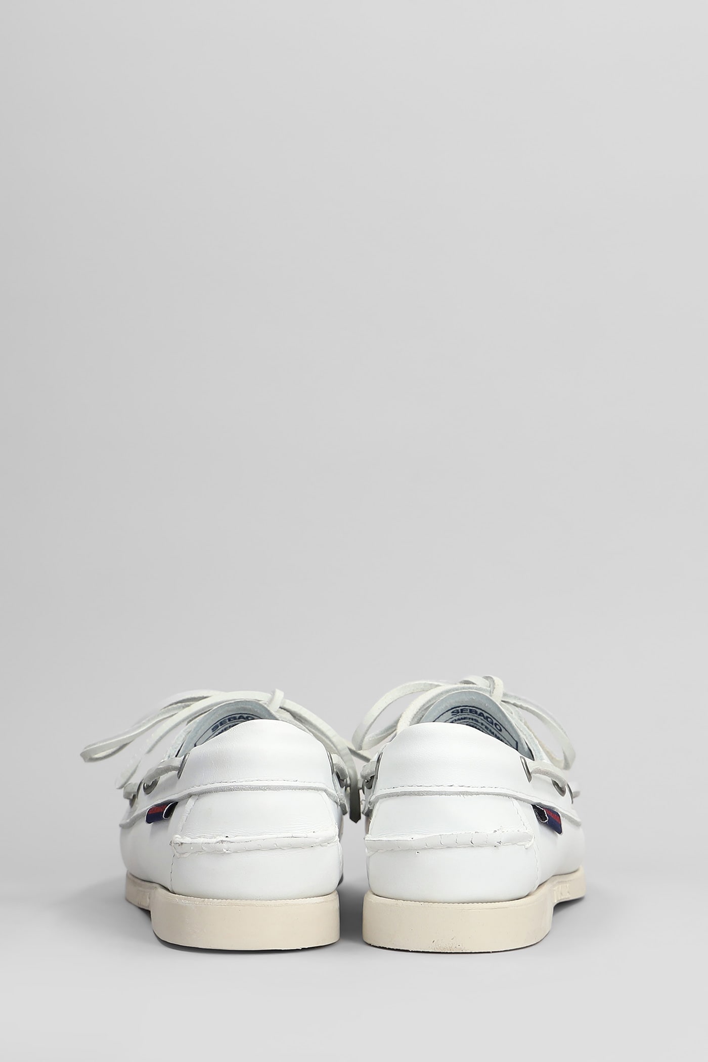 Sebago Slip-on Shoes With Rubber Sole And Metal Eyelets