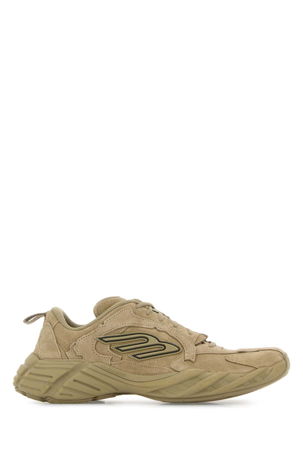 Balenciaga Sneakers Monday In Pelle Scamosciata Beige  Uomo In Sand