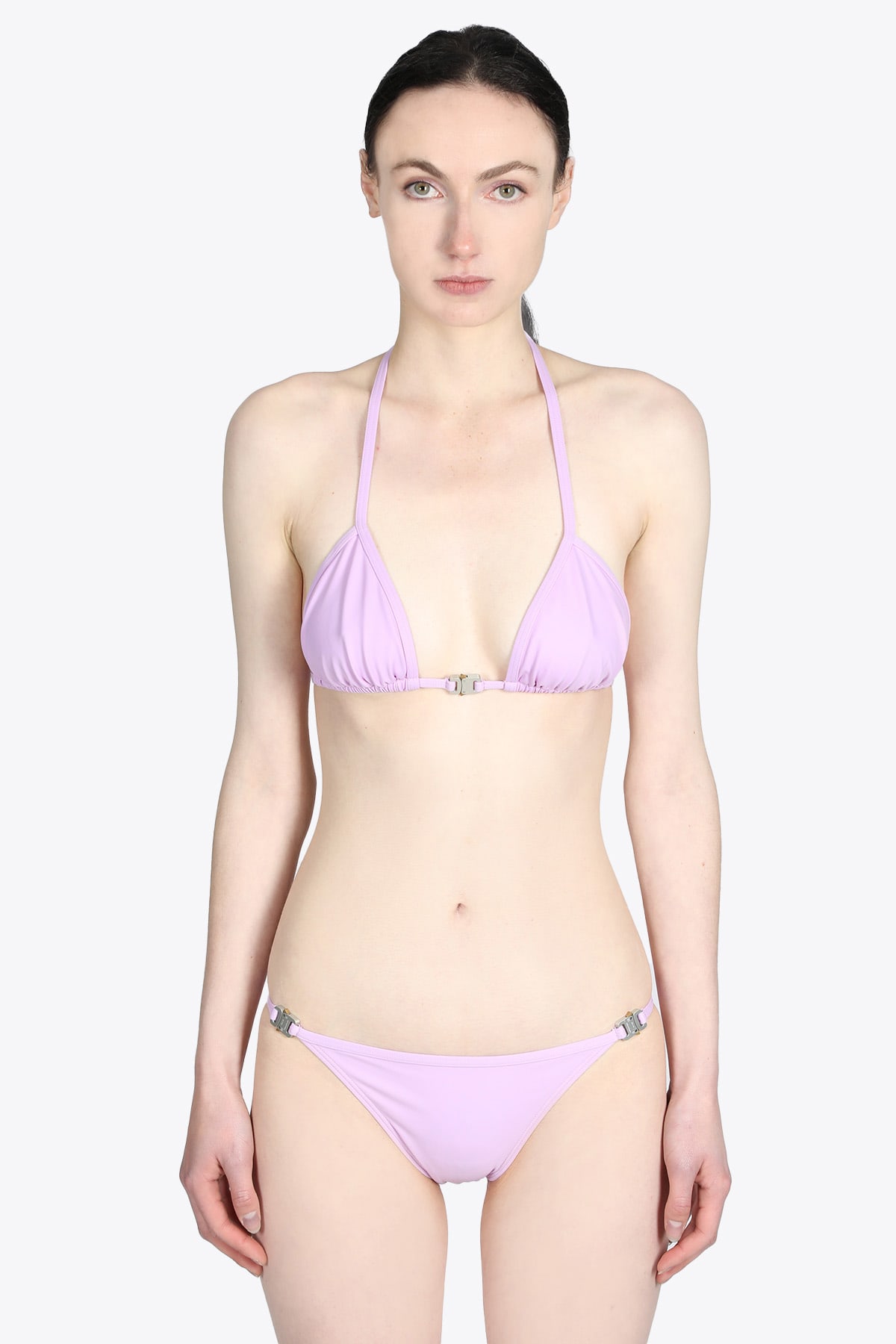 Alyx Micro Buckle Bikini Lilac Lycra Bikini Swimsuit With Small Rollercoaster Buckle - Micro Buckle Bikin In Lilla
