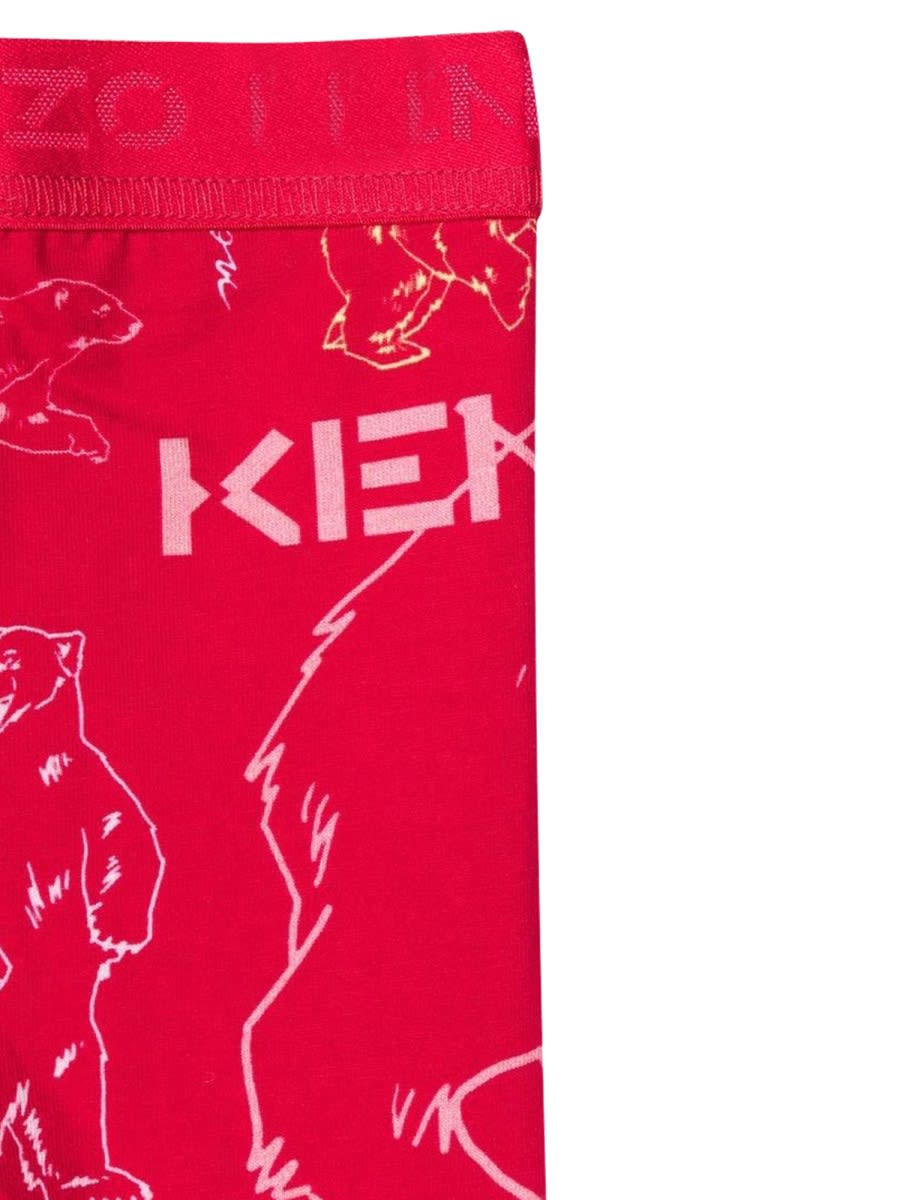 Shop Kenzo Leggings In Fuchsia