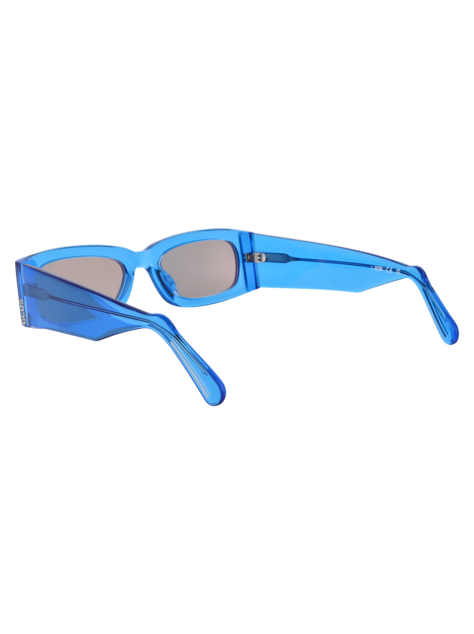 Shop Gcds Gd0020 Sunglasses In 90l Blu Luc/roviex Specchiato