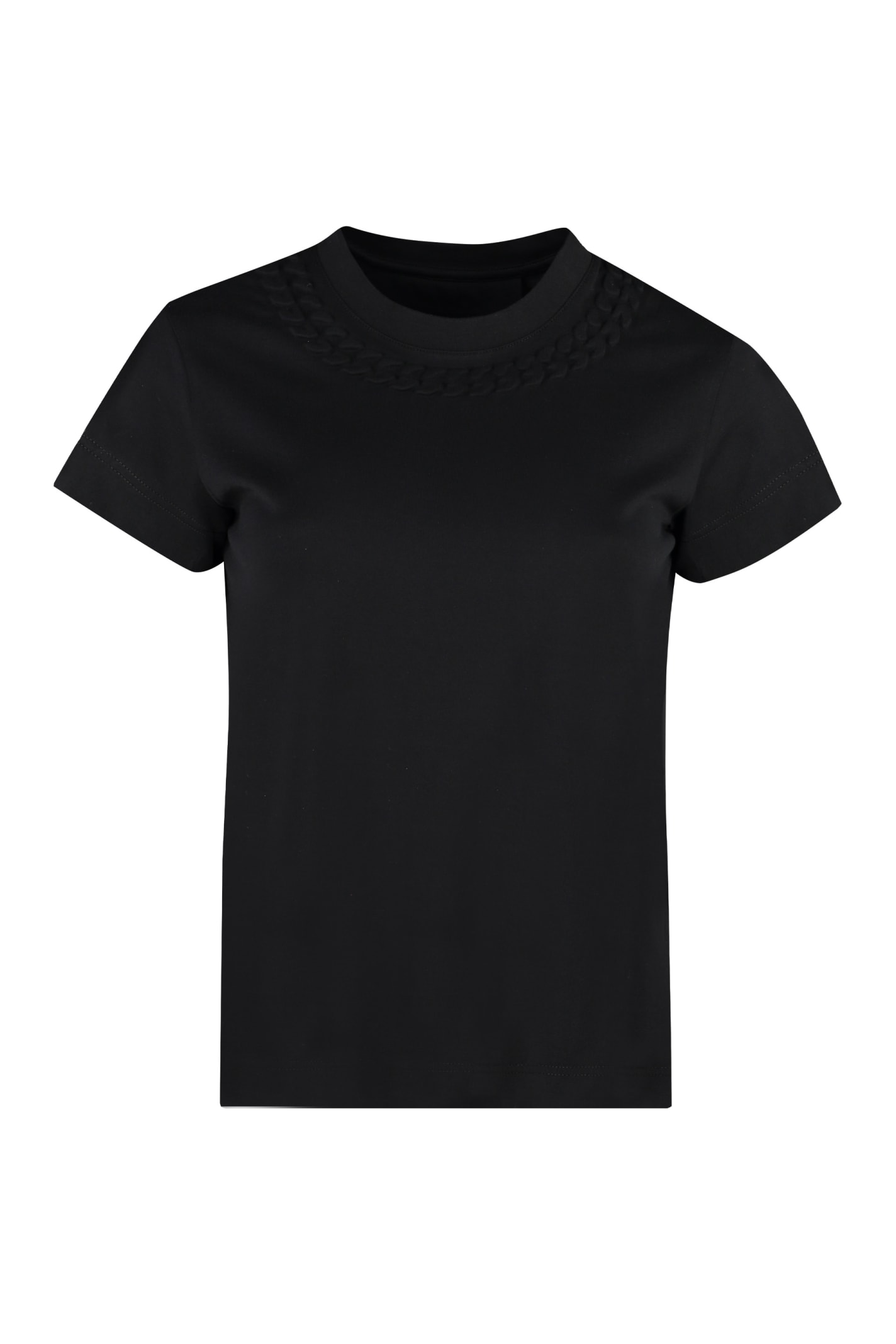 GIVENCHY COTTON CREW-NECK T-SHIRT,BW707Y3Z4Z 001