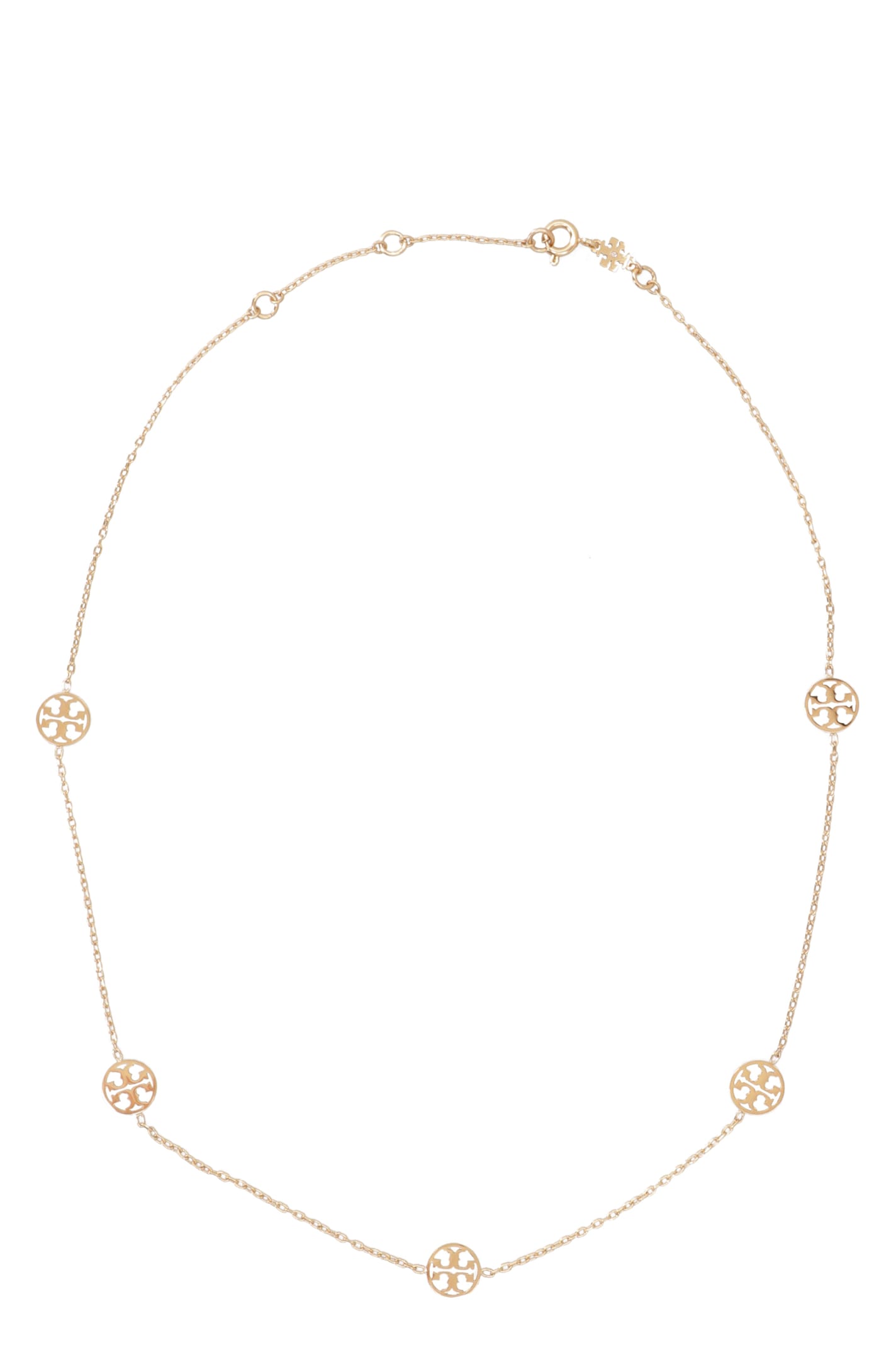 Shop Tory Burch Miller Chain Necklace In Gold