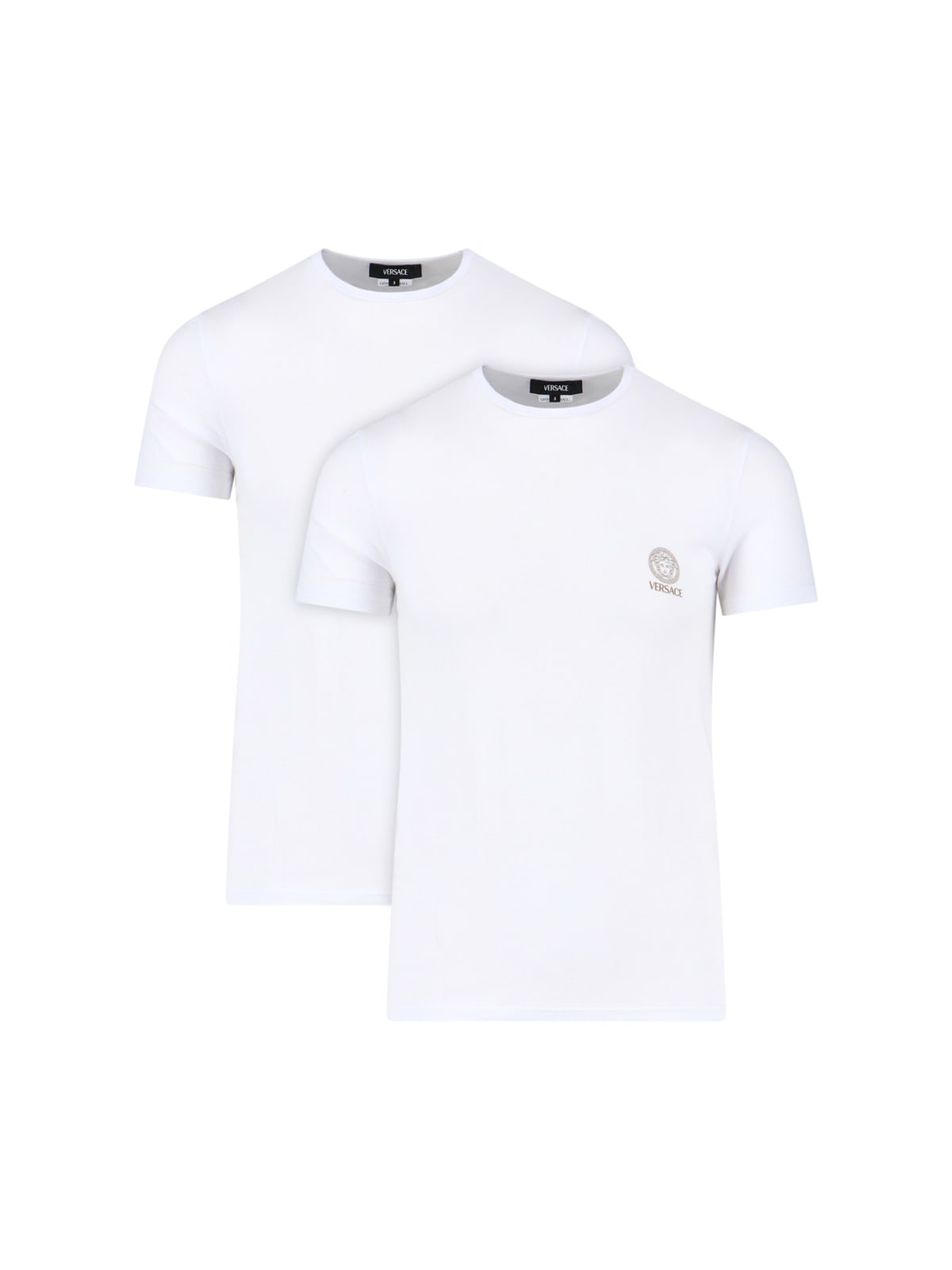 Versace Set Of 2 Medusa T-shirts In White