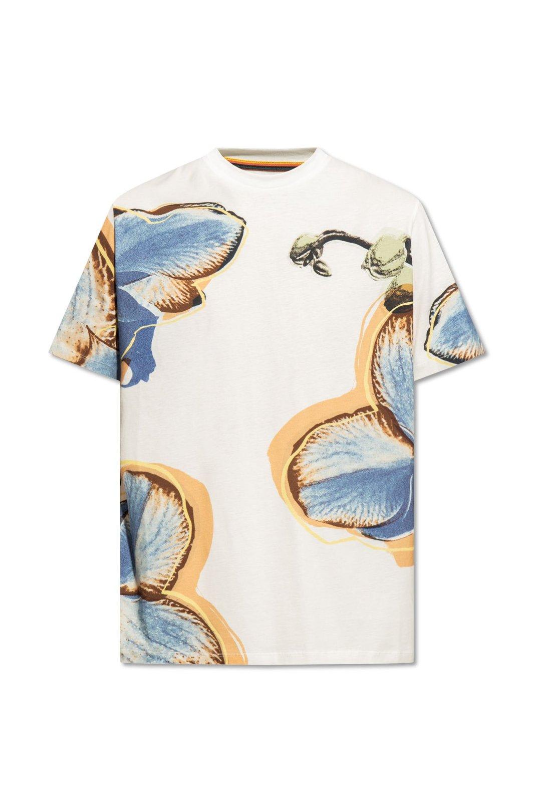 Shop Paul Smith Printed T-shirt In Bianco Multicolor