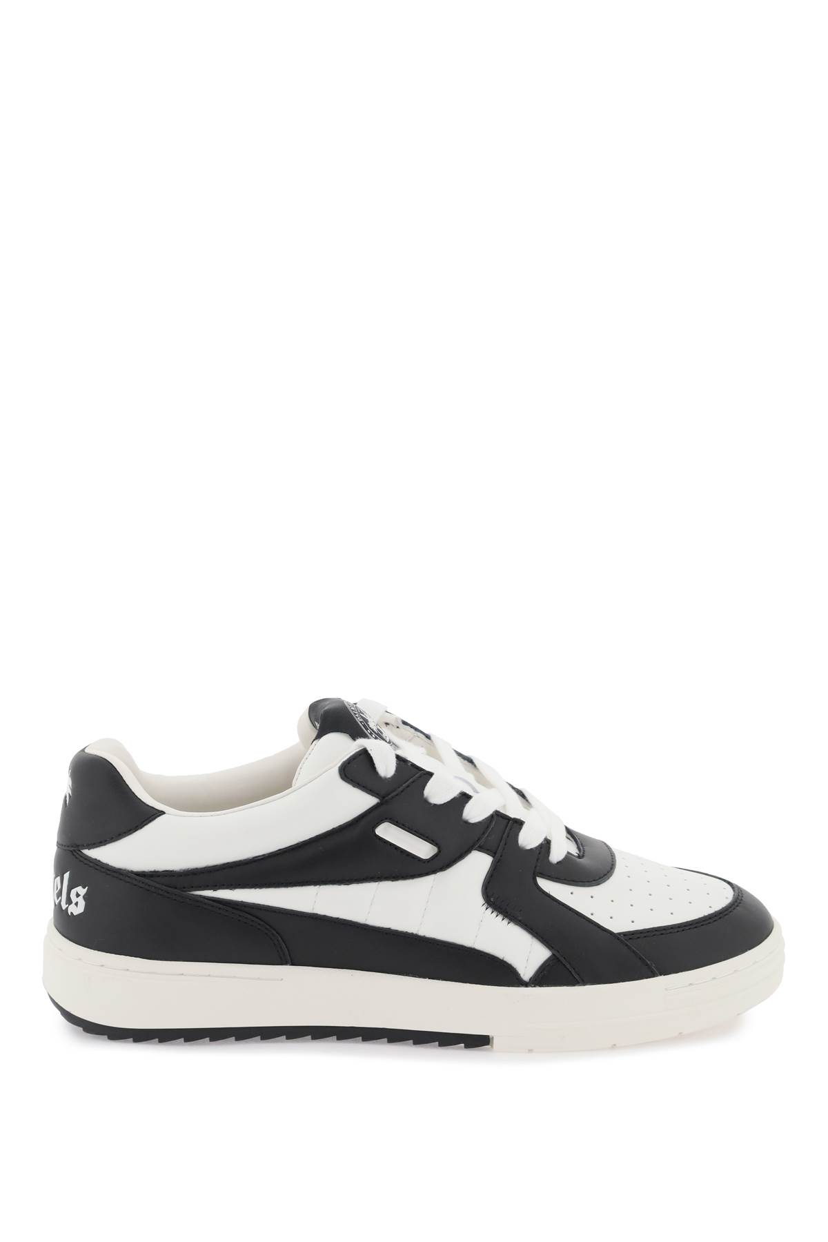 Shop Palm Angels Palm University Two-tone Leather Sneakers