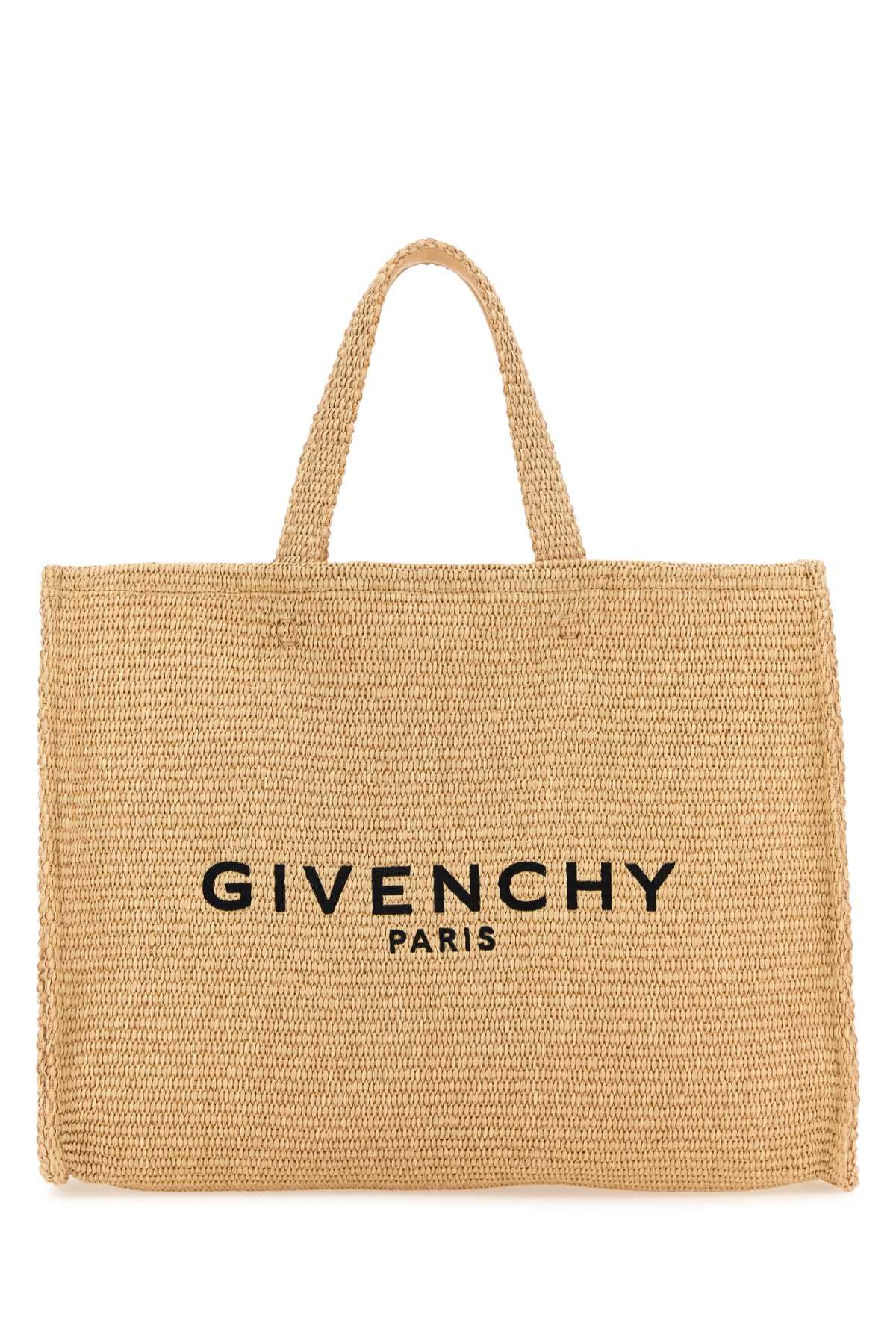 Shop Givenchy Raffia Medium G-tote Shopping Bag In Natural