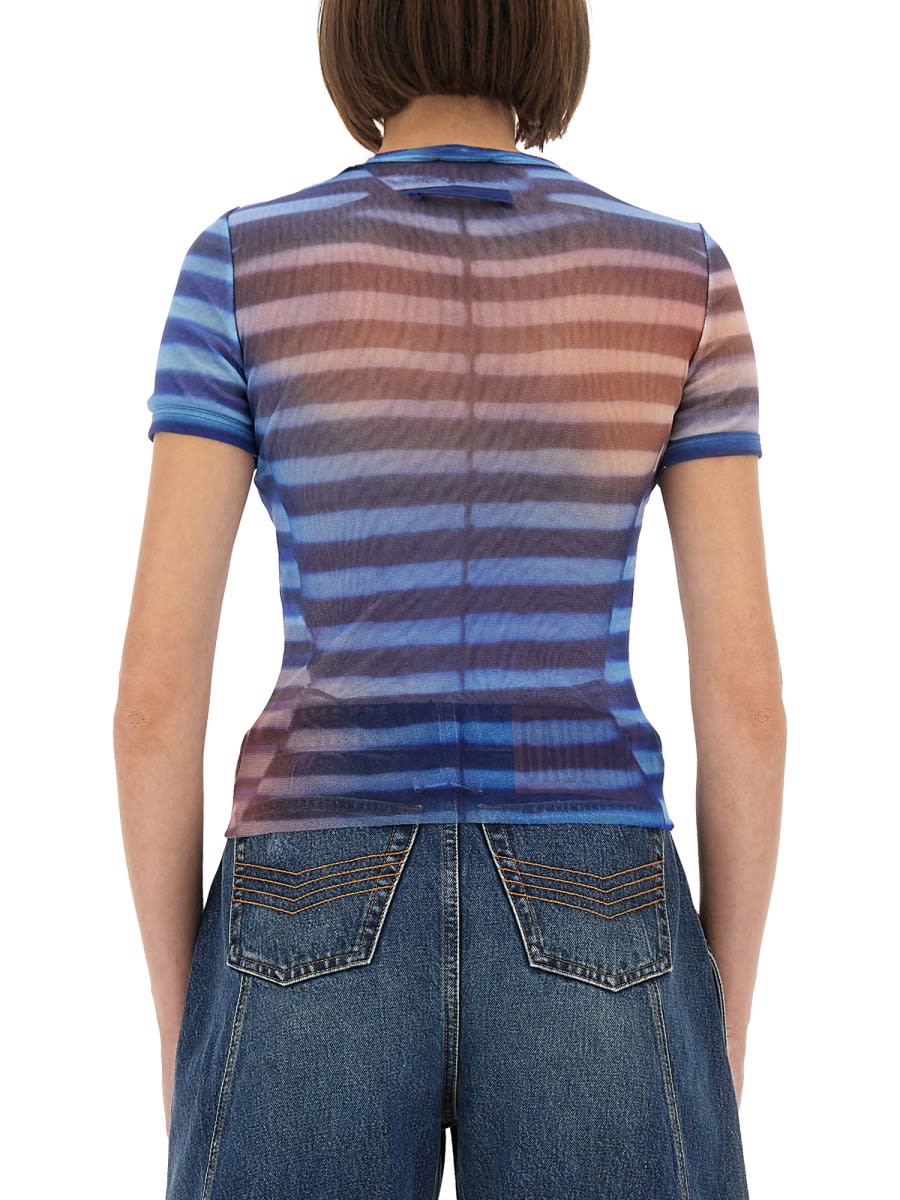 Jean Paul Gaultier Air Mesh T-shirt In Multi