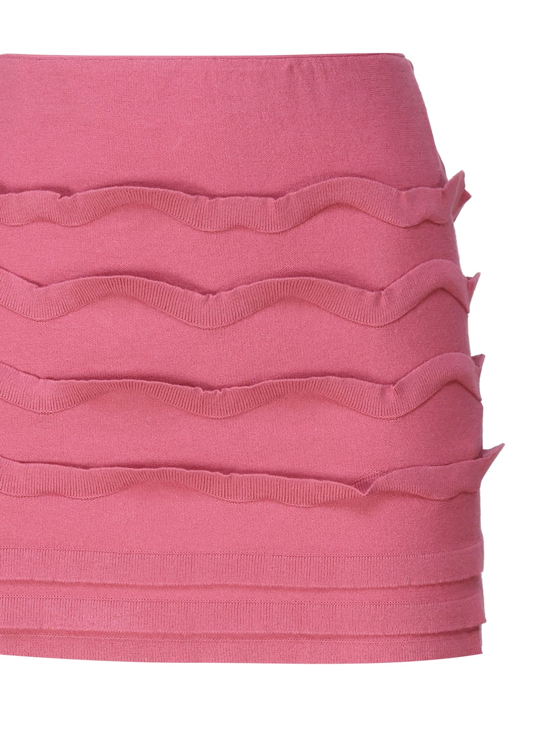 Blumarine Elastic Waist Skirt In Red