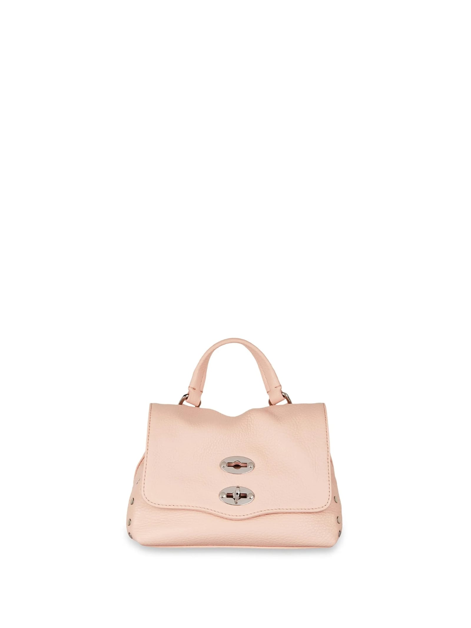 Postina Daily Pink Leather Bag With Shoulder Strap