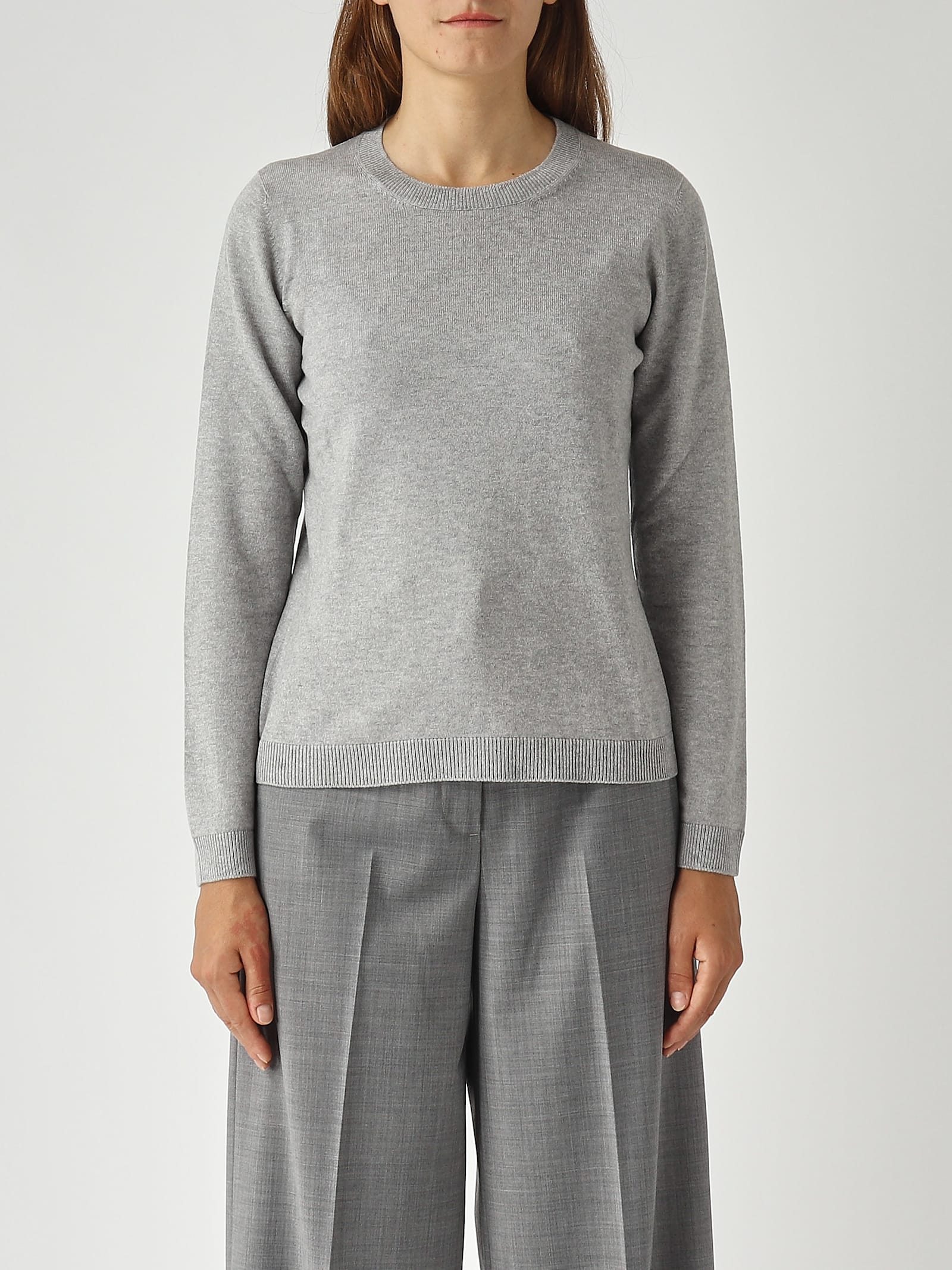 Gran Sasso Lana Vergine Sweater In Gray