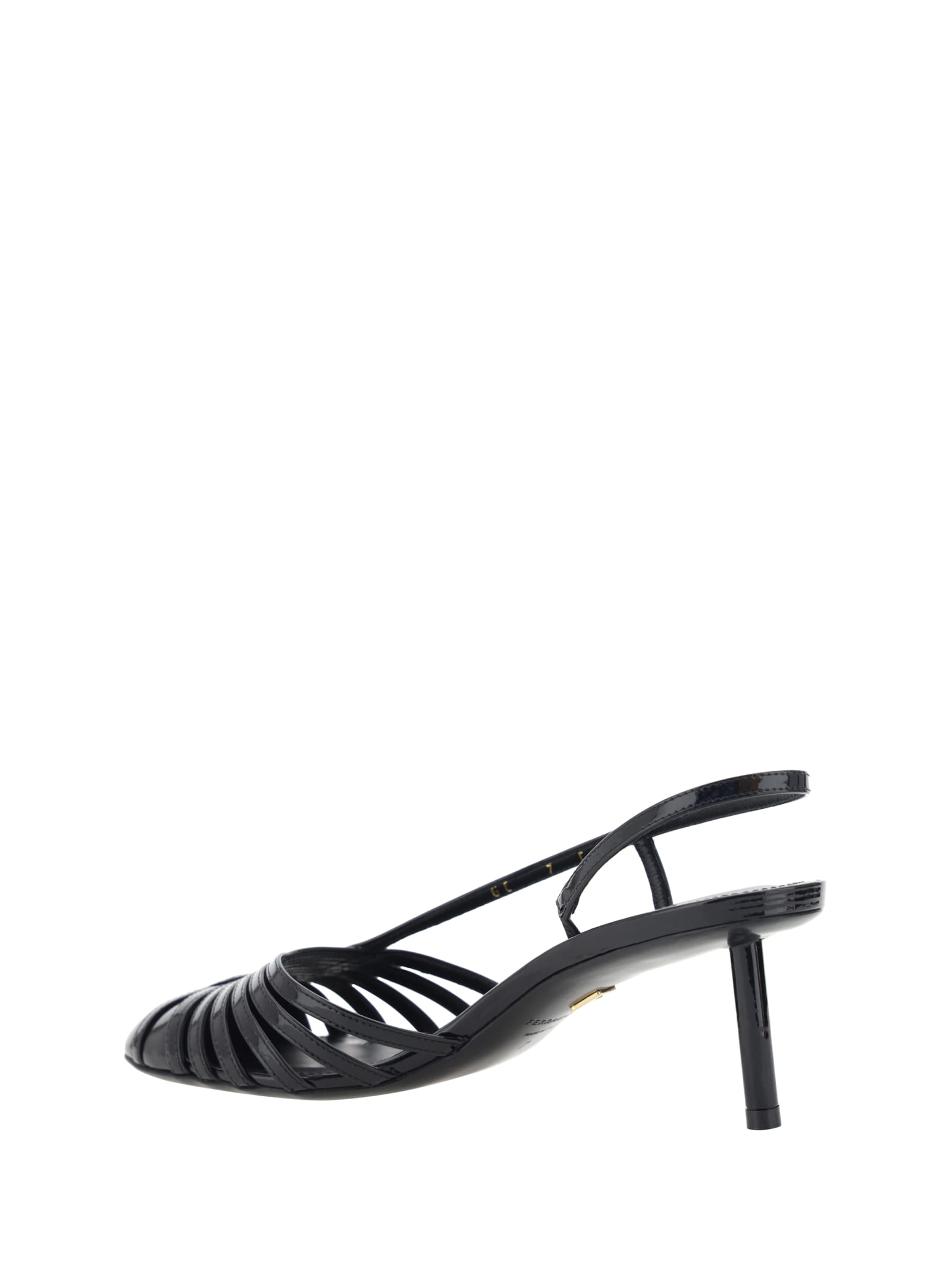 Shop Ferragamo Detailed Pumps In Black