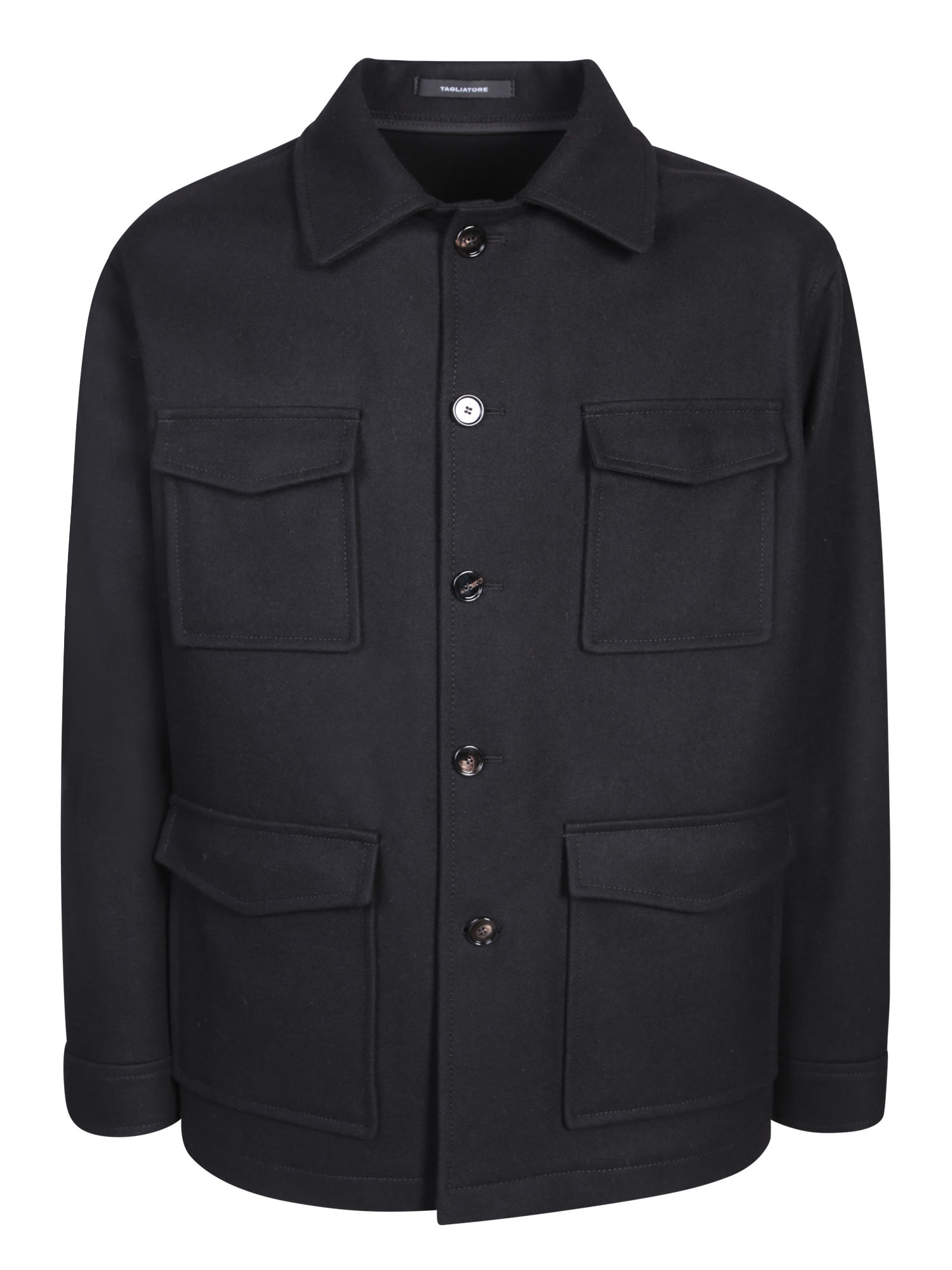 Multi-pockets Black Jacket