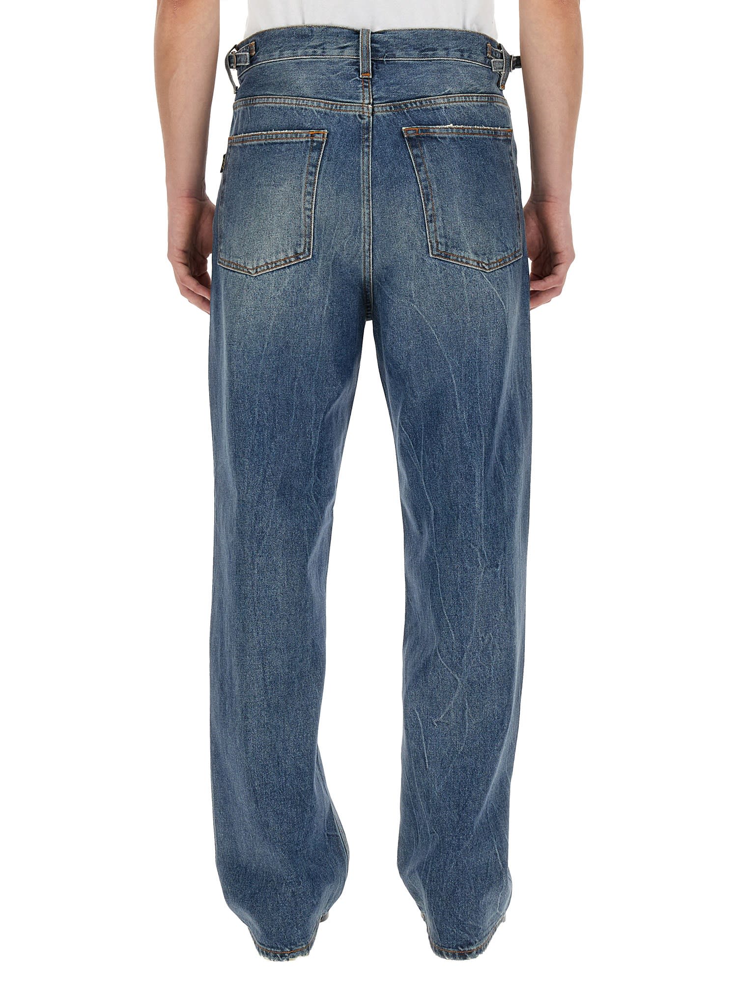 Shop Haikure Jeans In Denim In Blue Coated