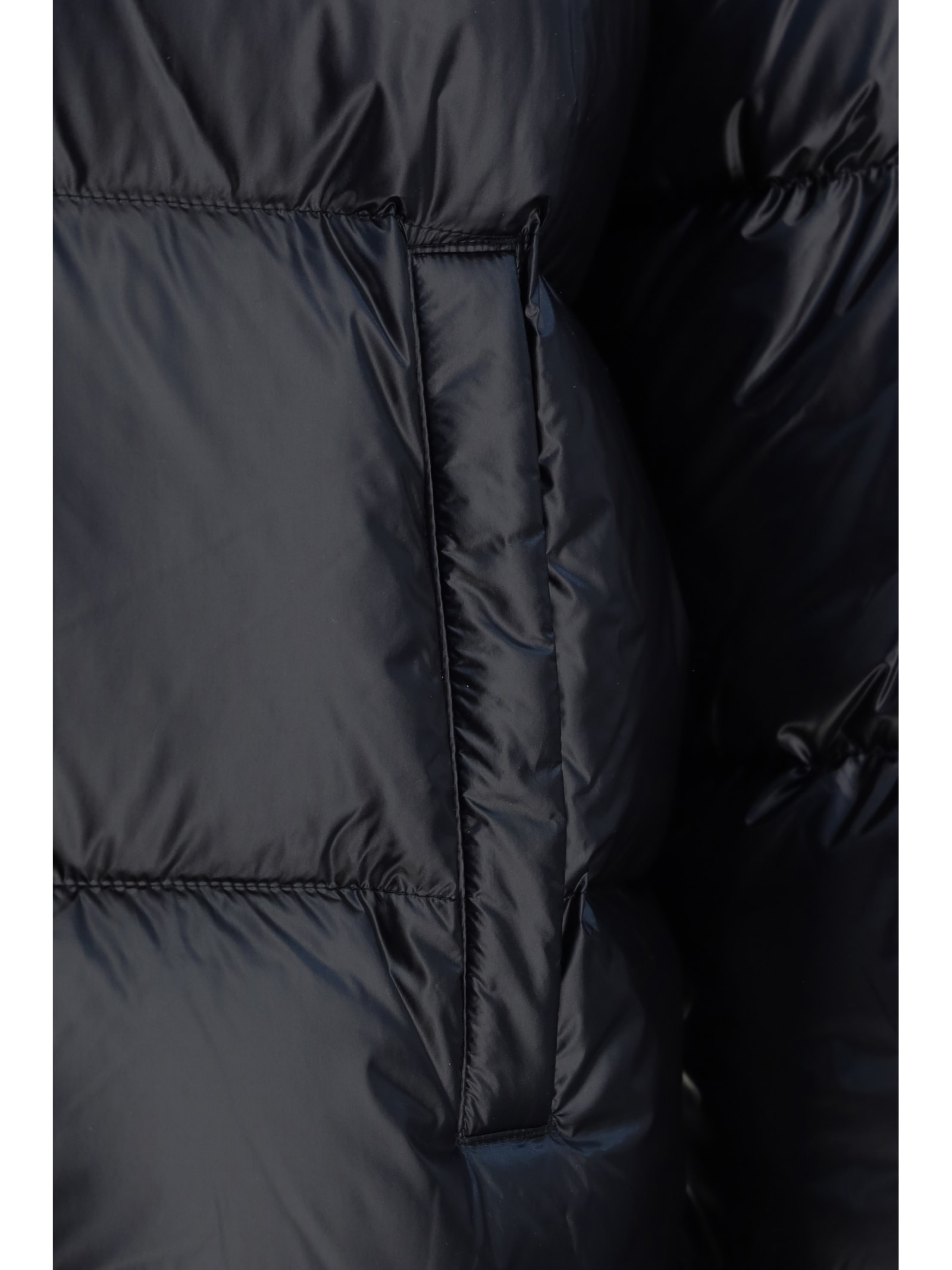 Shop Moose Knuckles Kings Down Jacket In Nero