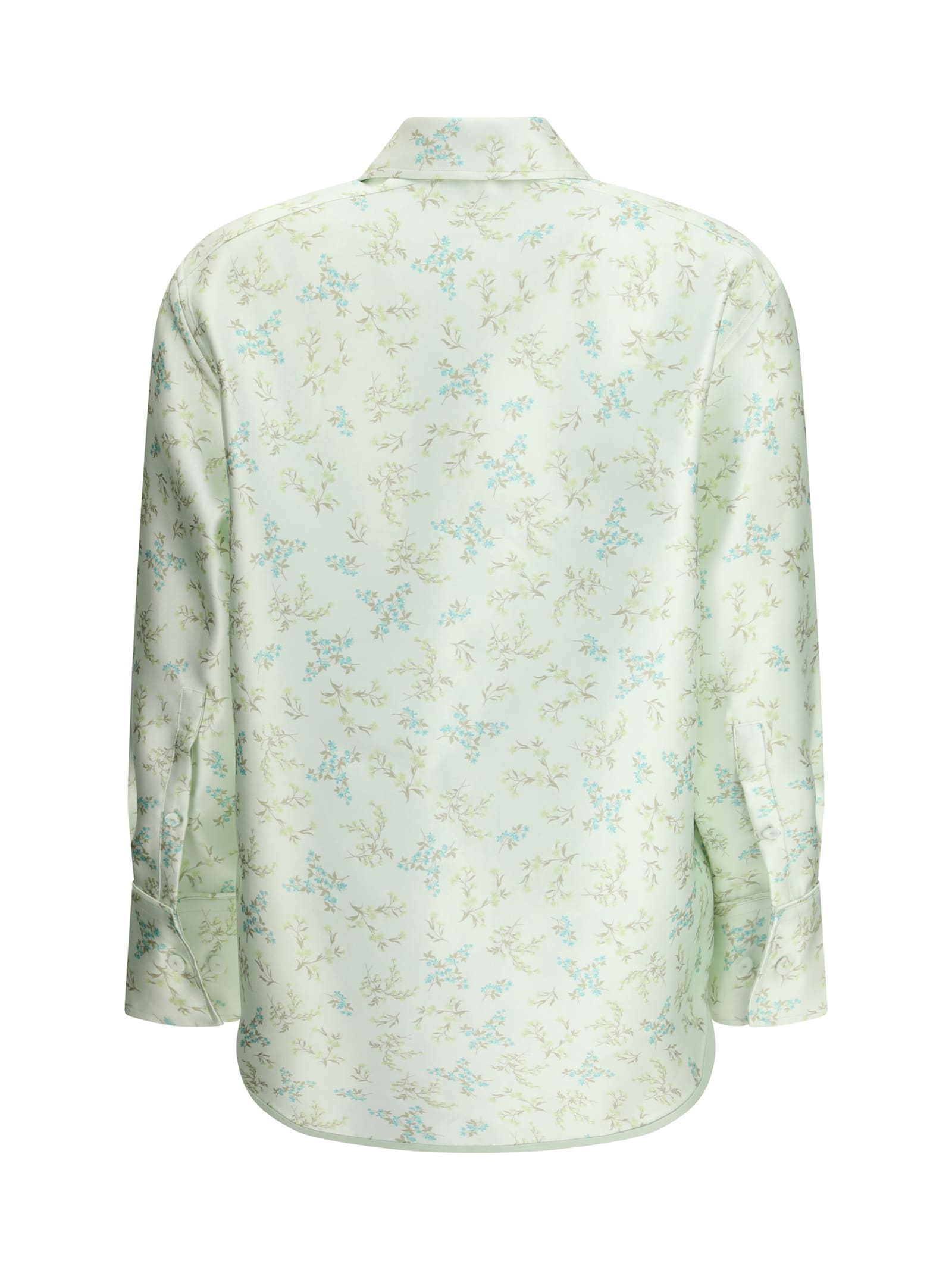 Jil Sander Women Floral-print Shirt In Green