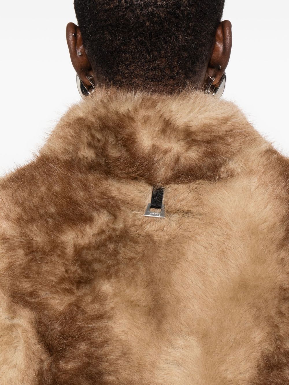 Apparis Gradient-effect Faux-fur Jacket In Brown