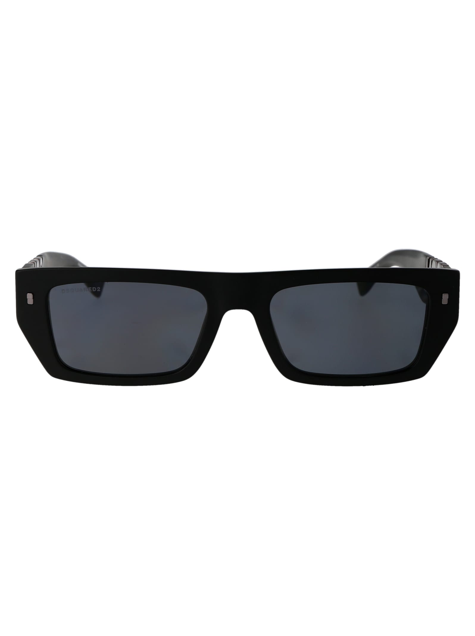 Shop Dsquared2 Icon 0011/s Sunglasses In 003ir Matte Black