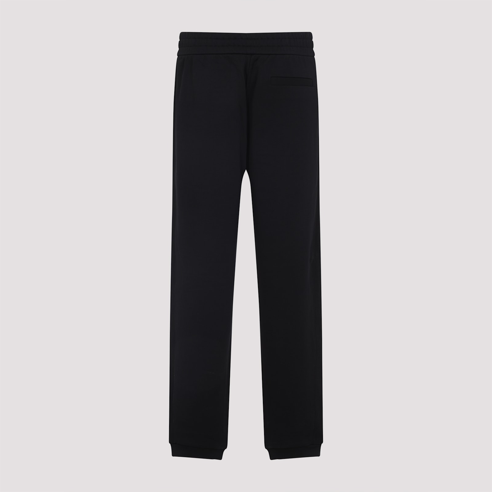 Moncler Comfortable Cotton Trousers In Black