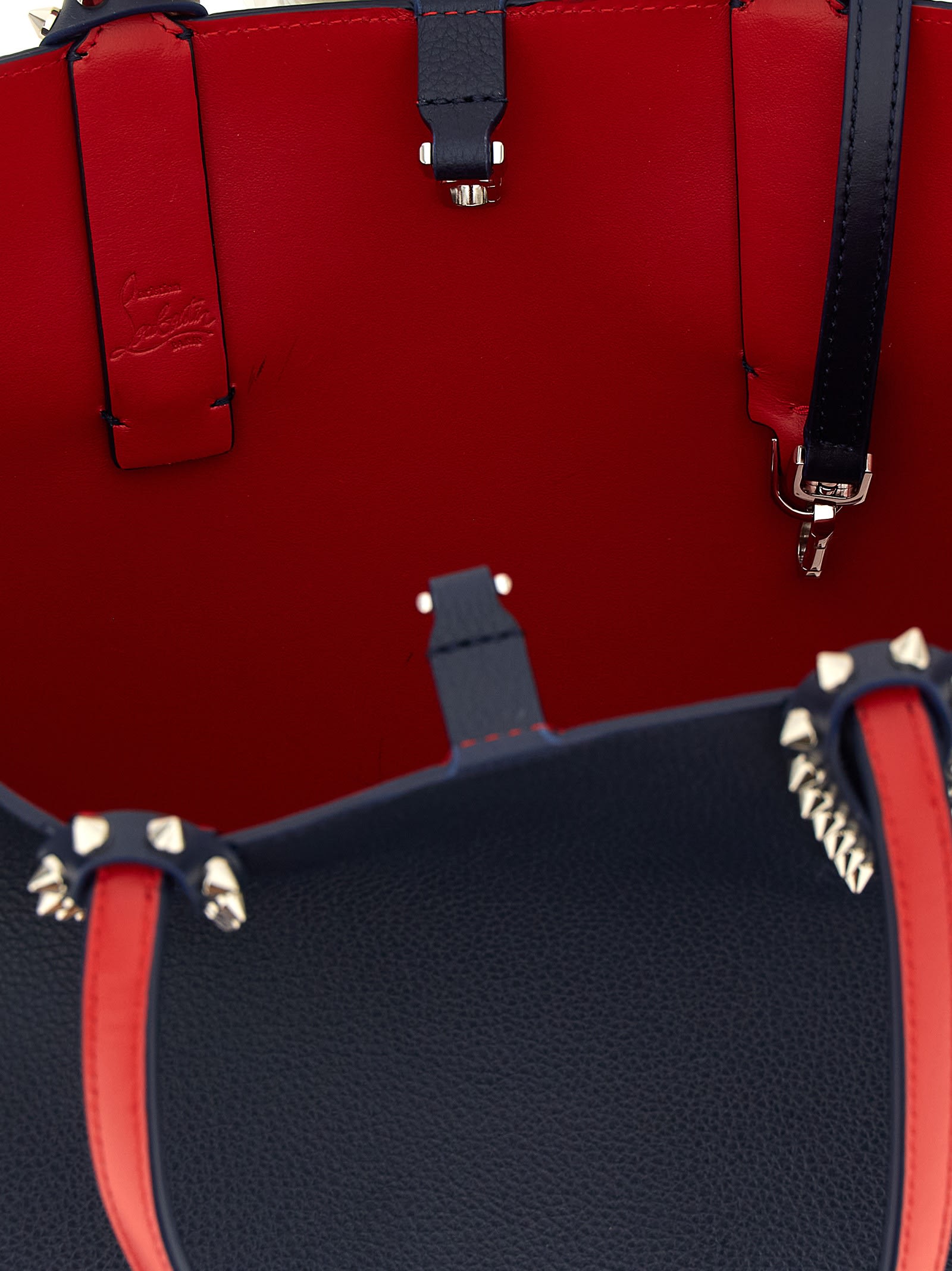 Christian Louboutin Cabata Small Shopping Bag In Blue