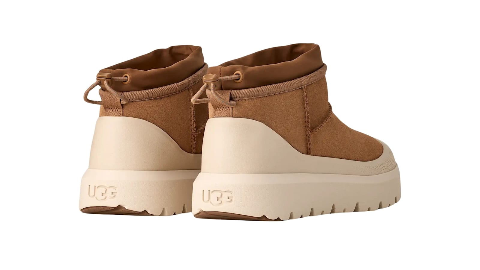Ugg Biscuit Suede Ultra Mini Weather Hybrid Ankle Boots In Brown