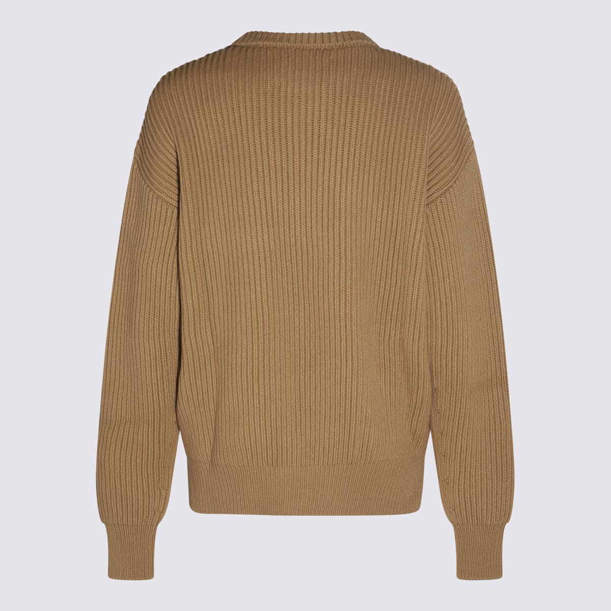 Shop Jil Sander Beige Wool Jumper