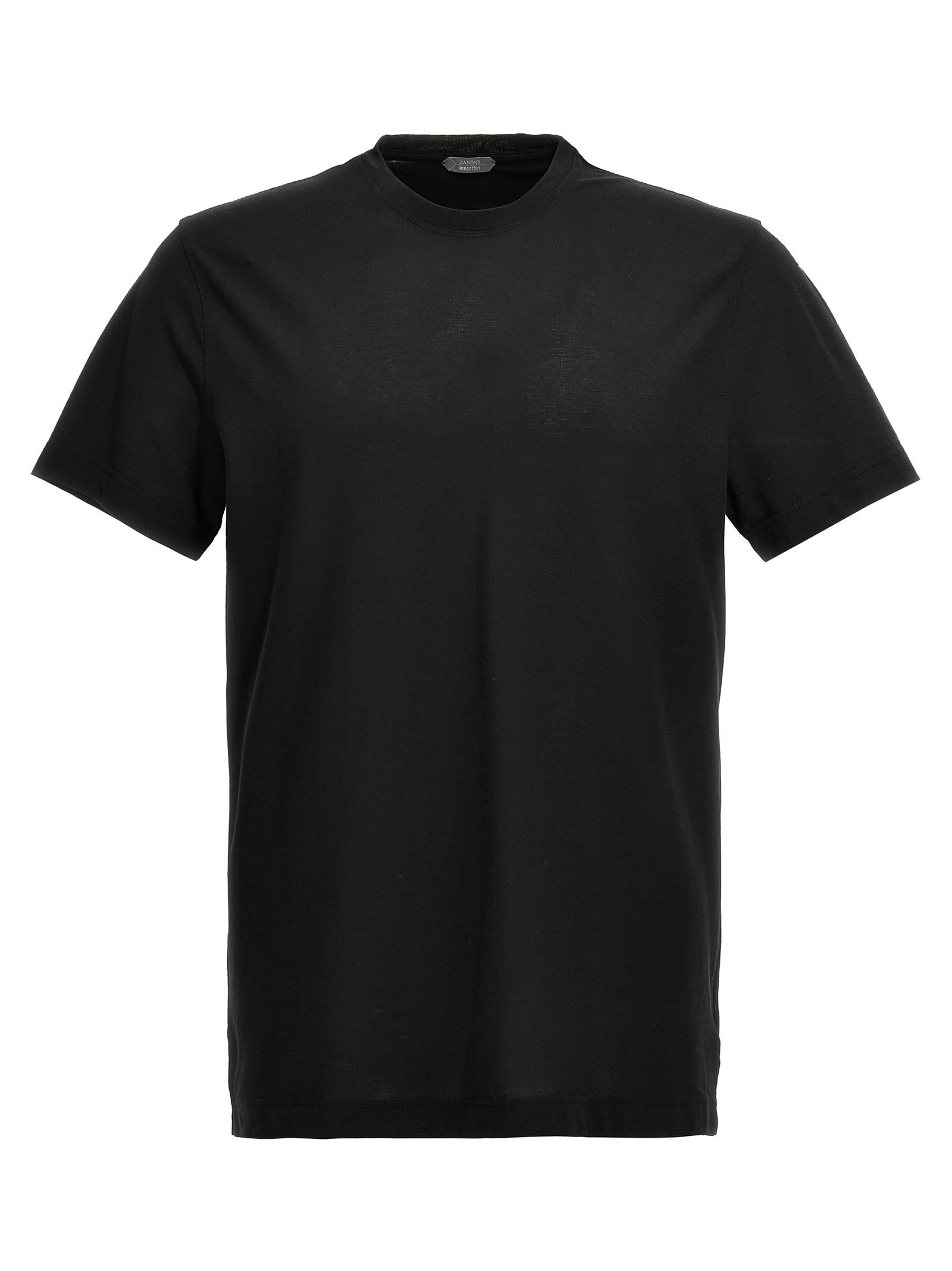 Zanone Ice Cotton T-shirt In Black