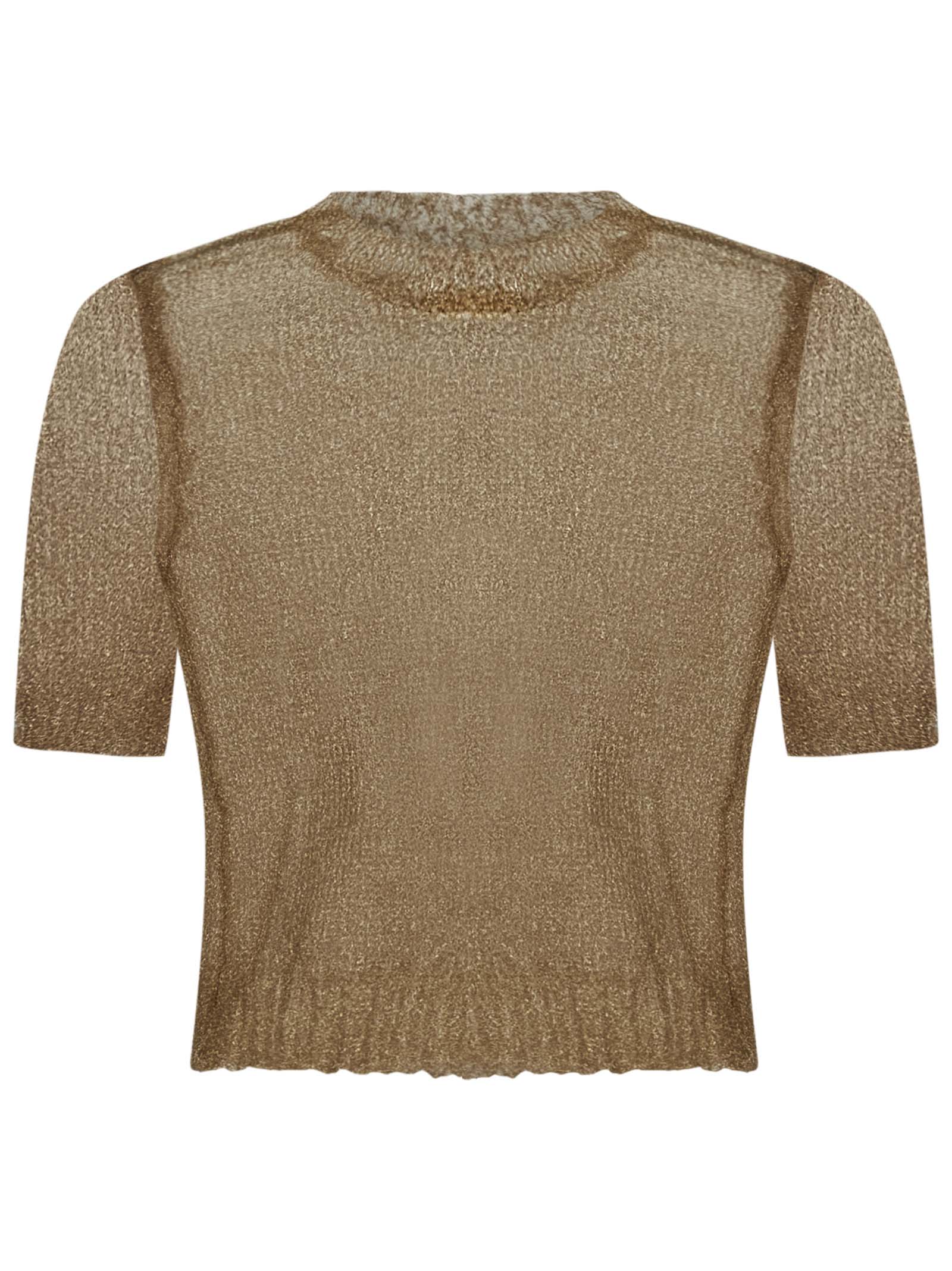 Maison Margiela Sweater In Gold