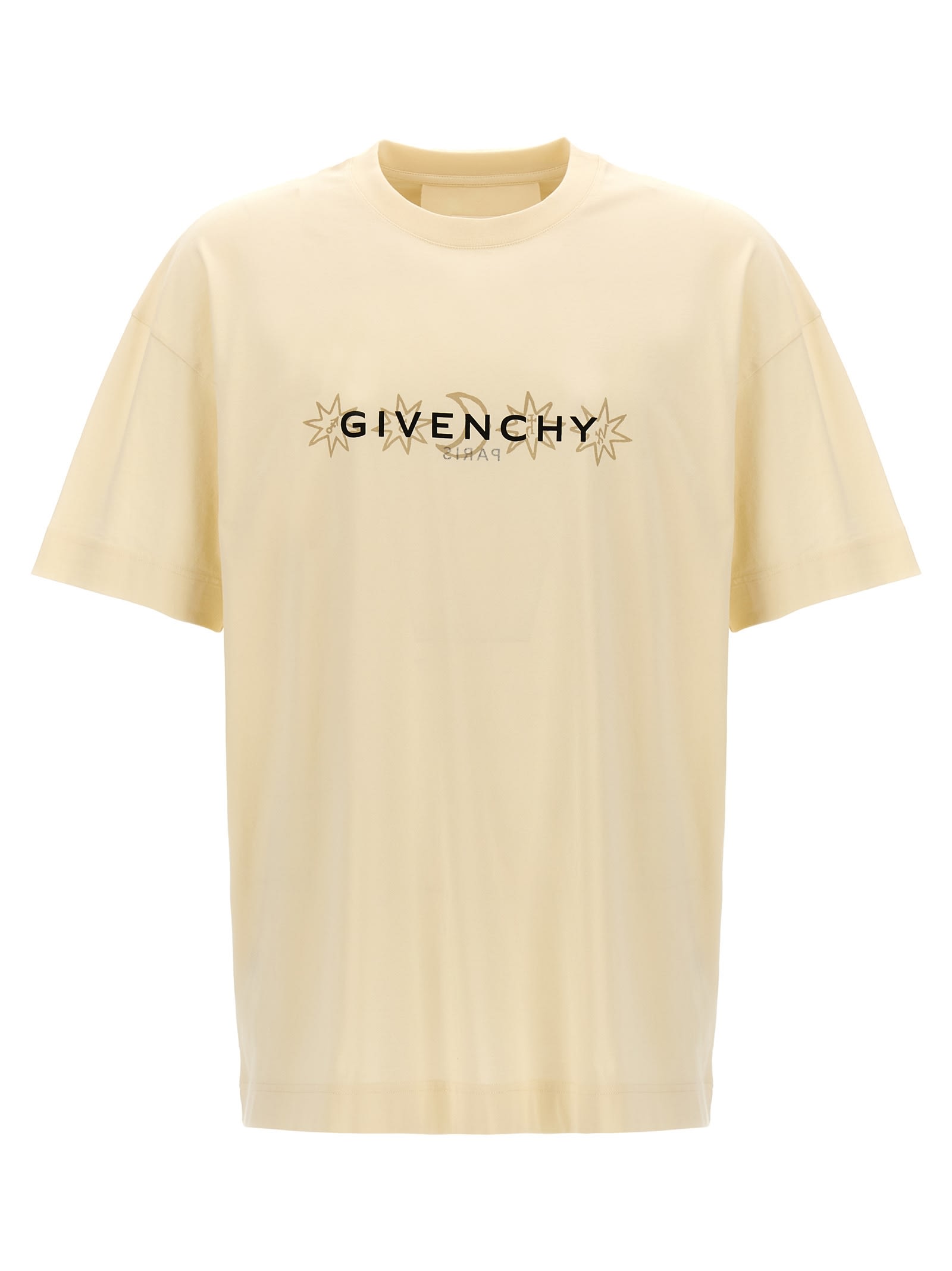 Shop Givenchy Printed T-shirt In Ivory