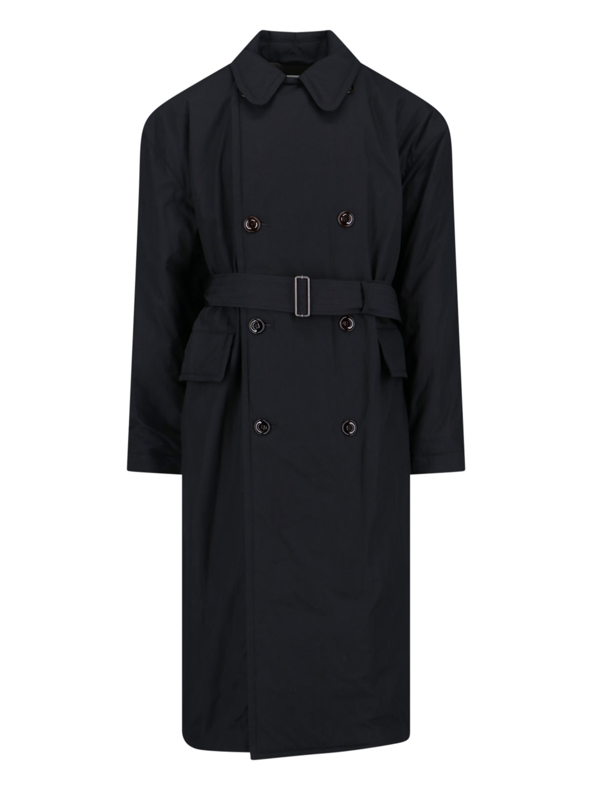 Our Legacy Duvet Trench Coat In Blue