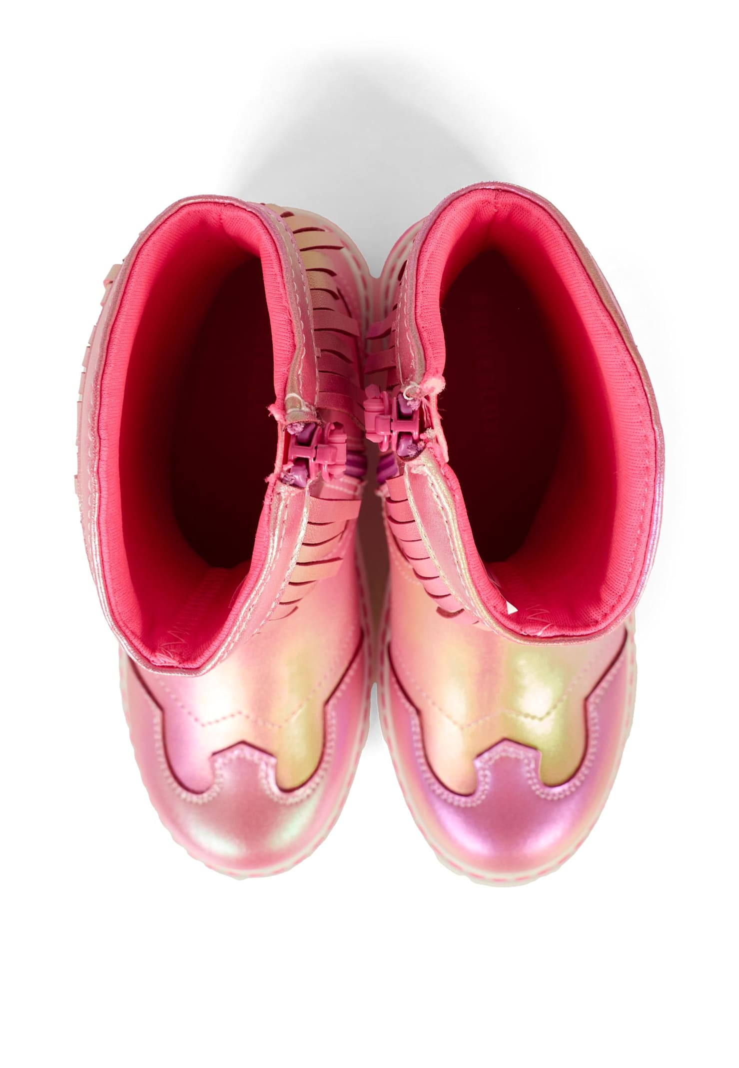 Billieblush Pink Ankle Boots For Girl With Logo In Pink