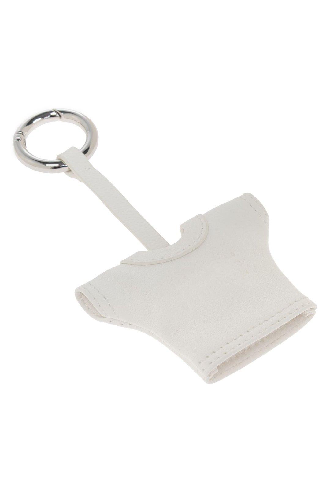 Mm6 Maison Margiela T-shirt Keychain In White