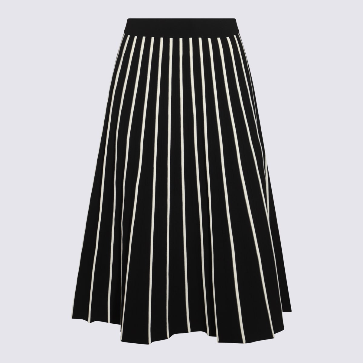 Black And White Midi Skirt