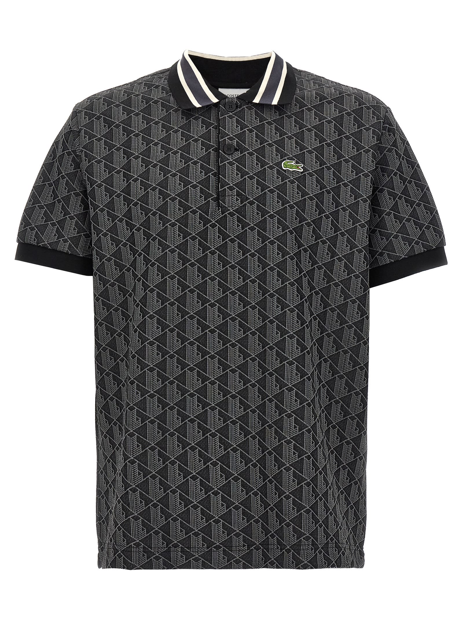 Jacquard Monogram Polo Shirt