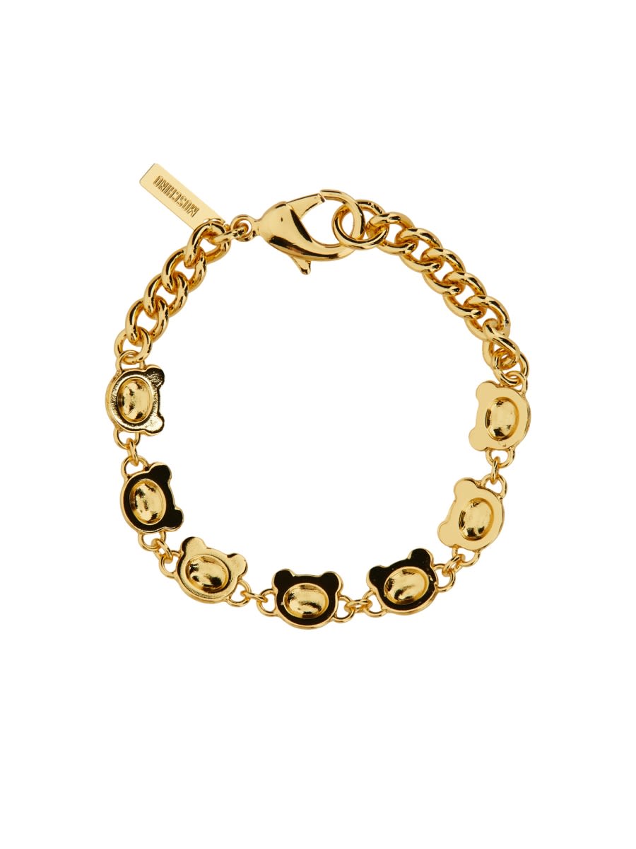 Shop Moschino Teddy Bracelet In Gold