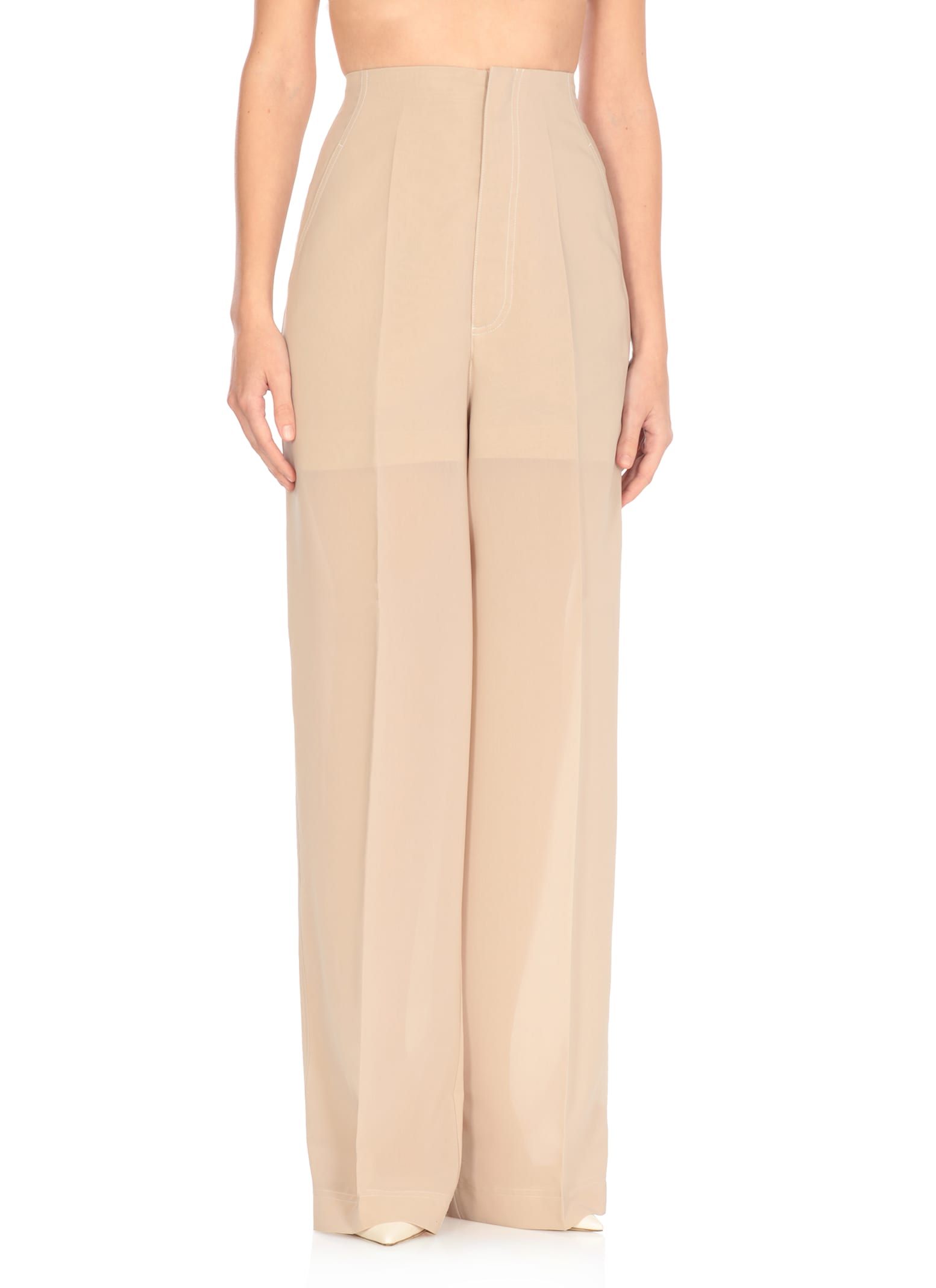 Philosophy Di Lorenzo Serafini Beige Cotton Blend Pants