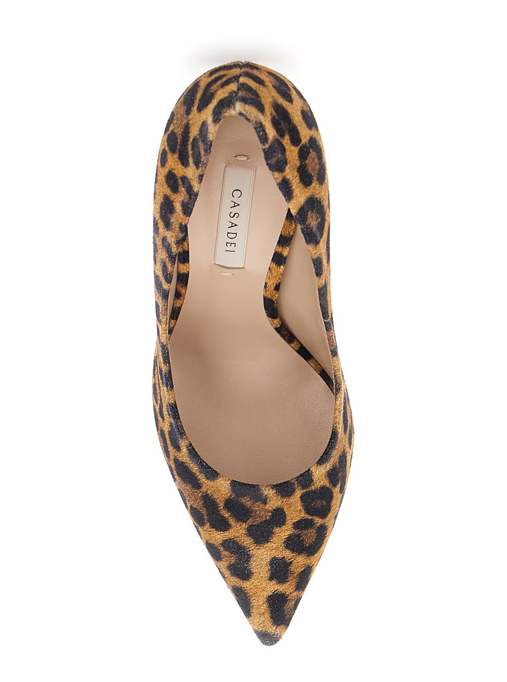 Casadei Malesia Brown Pumps With High Stiletto Heel And Leopard Motif In Suede Woman In Animal Print
