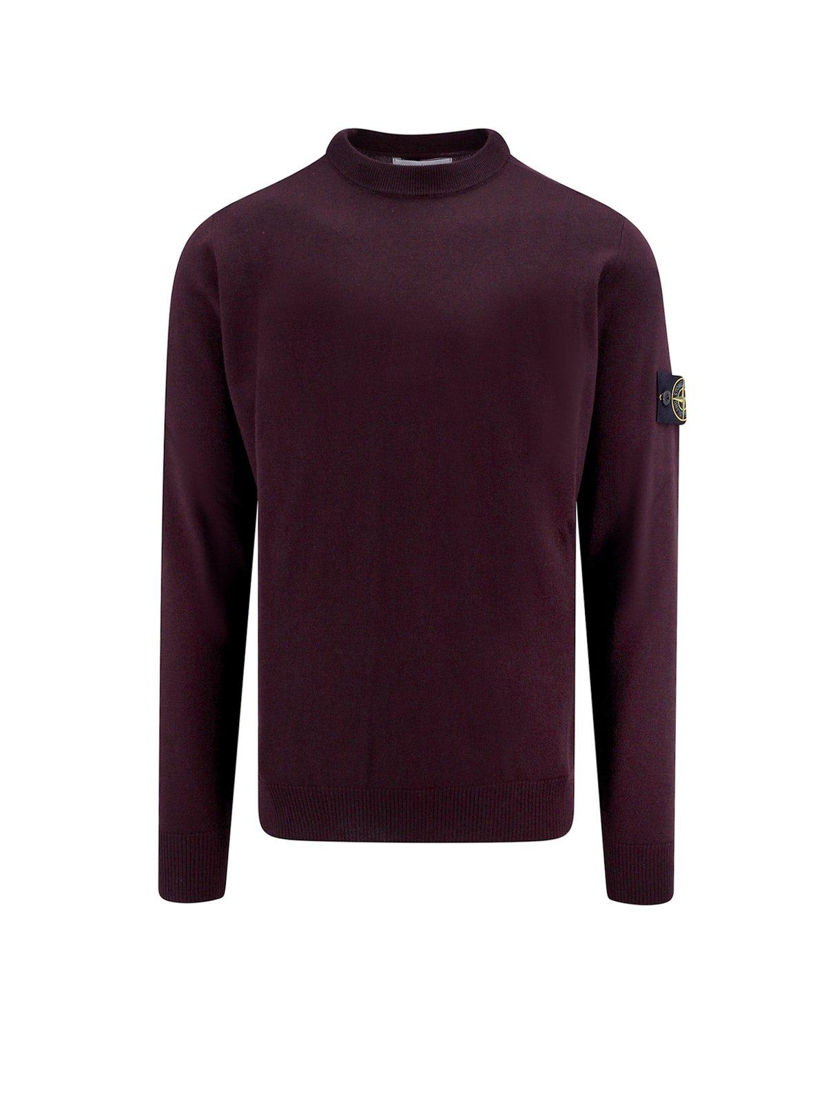 STONE ISLAND LOGO PATCH CREWNECK JUMPER